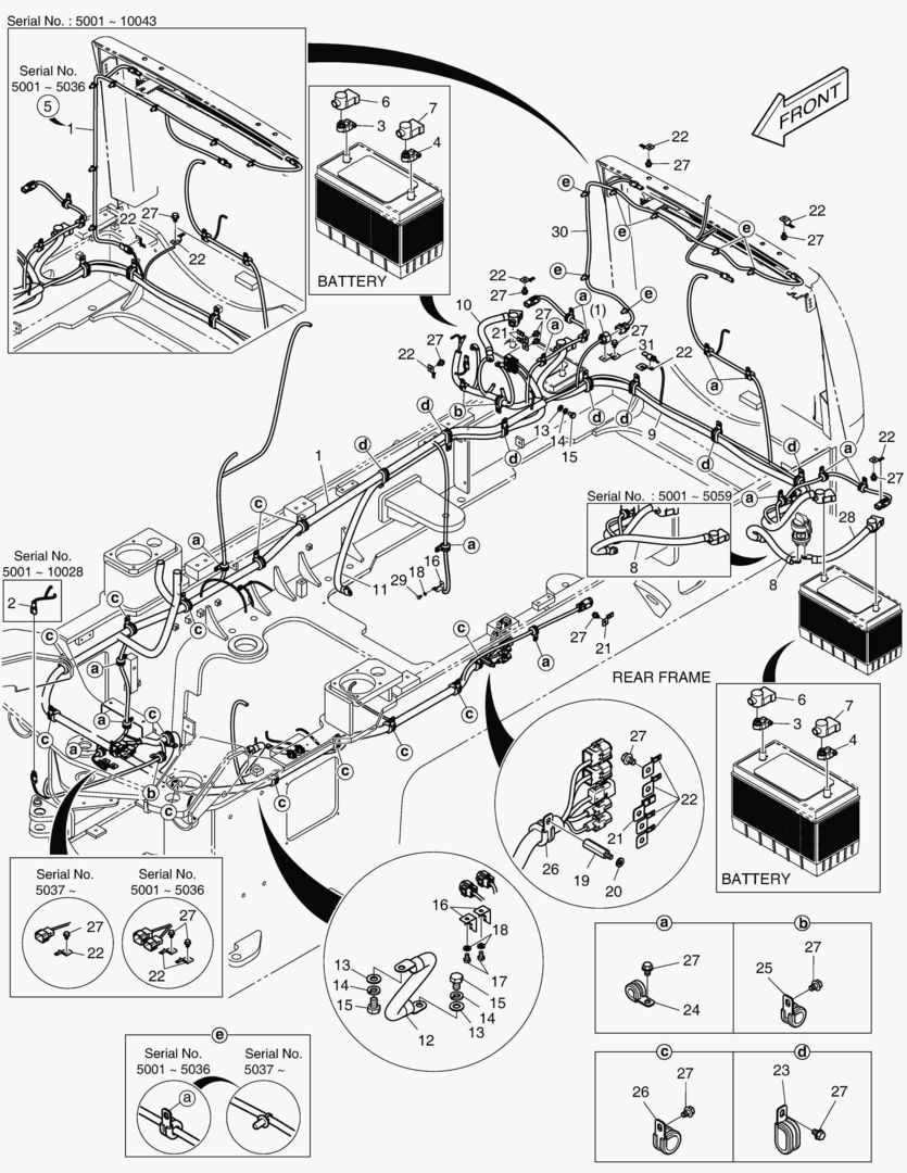 1460 ELECTRIC PARTS(3) - WIRING [5001~10047]