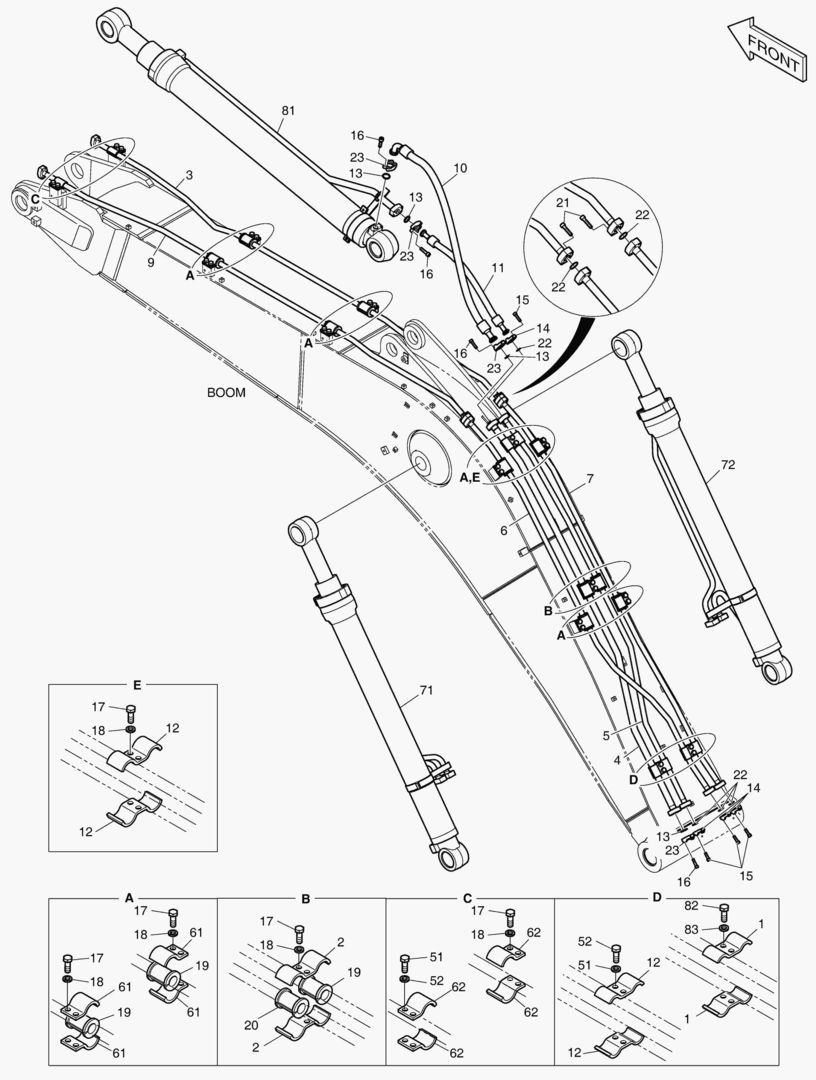 3131 BOOM PIPING - BOOM 5.2m [5201~]
