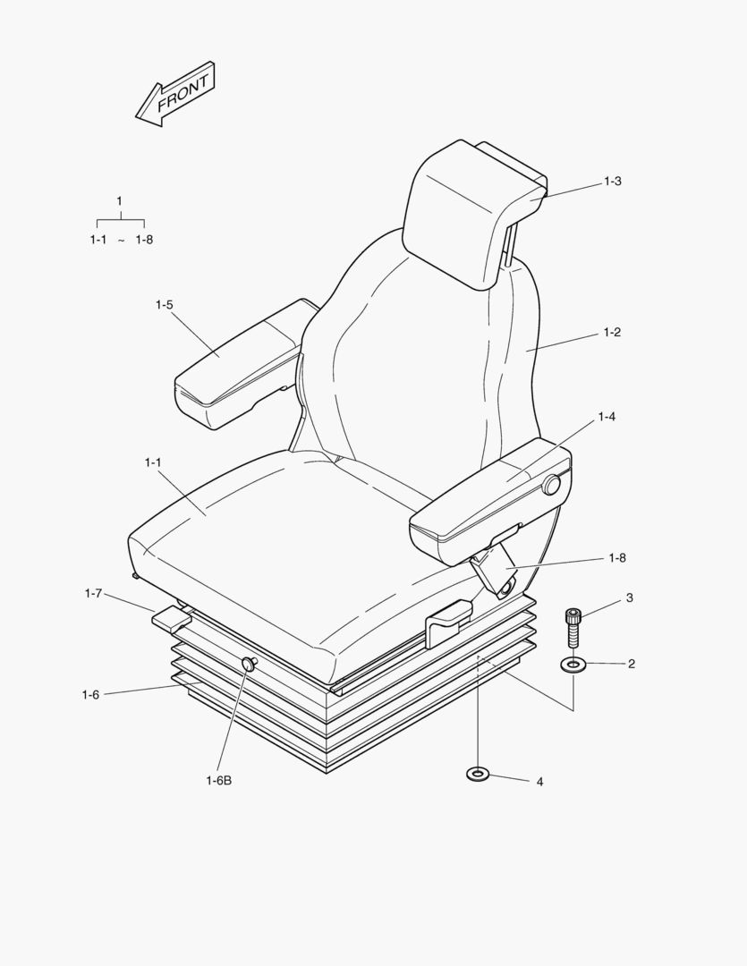1320 SEAT ASS`Y - AIR SUSPENSION