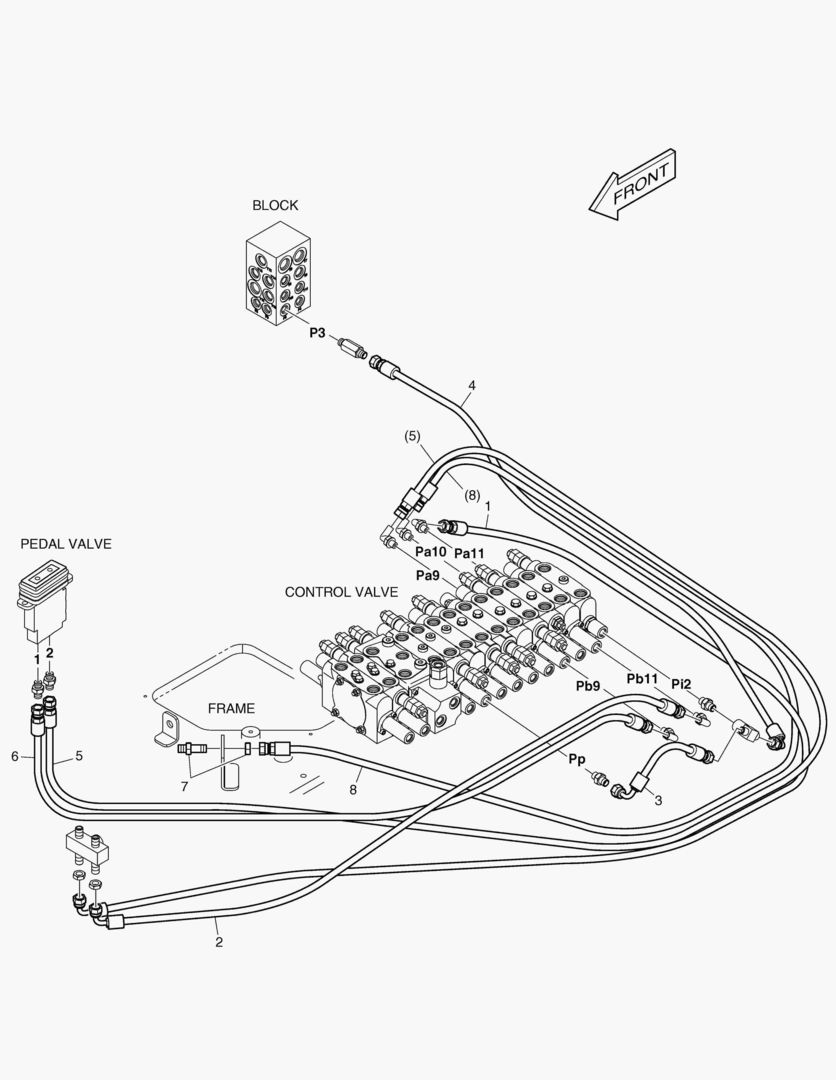 ТРУБОПРОВОД СЕРВОУПРАВЛЕНИЯ(1) - ВРАЩАЮЩИЙСЯ