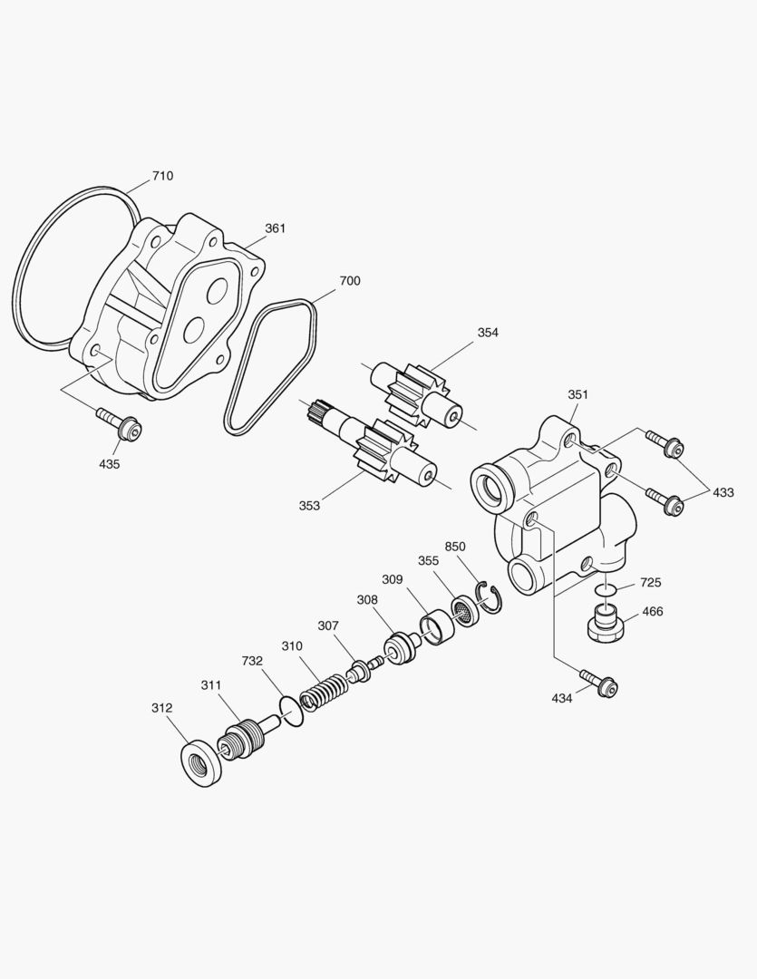 Схема ШЕСТЕРЕННЫЙ НАСОС