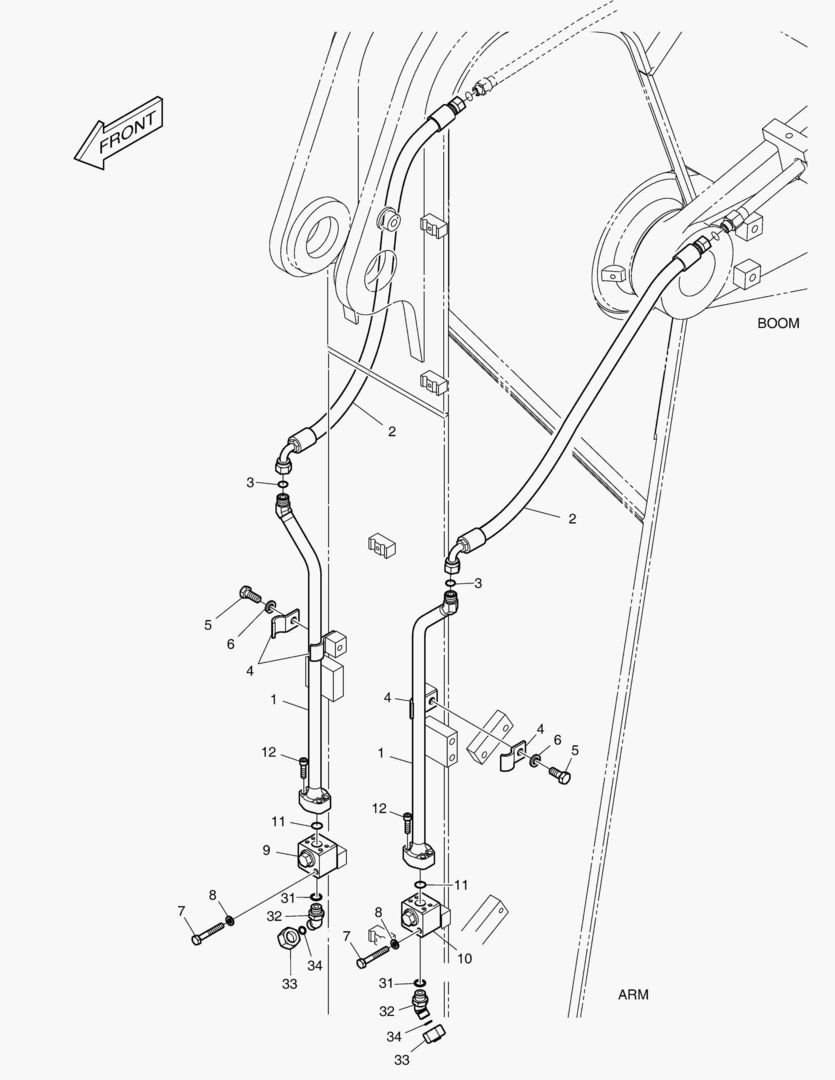 ГИДРОСИСТЕМА РУКОЯТИ - РУКОЯТЬ 2.4 м(ВРАЩАЮЩИЙСЯ)