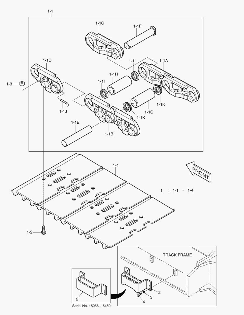 6331 TRACK SHOE ASS`Y - 800G [5066~5645]