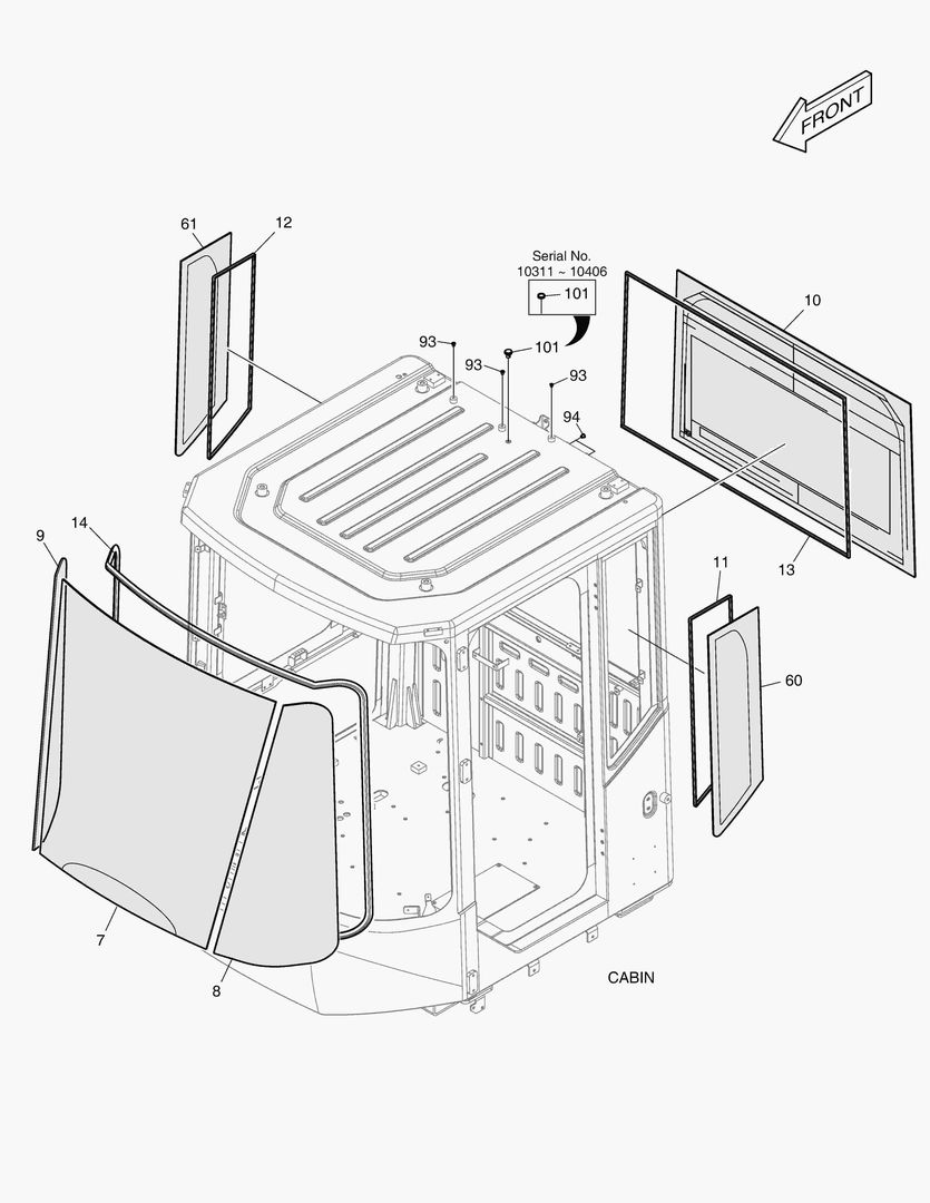КАБИНА(5) - СТЕКЛО