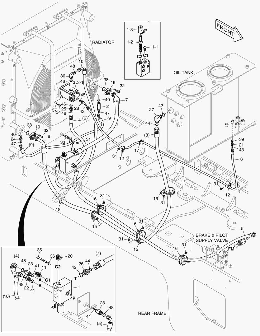 ТУБОПРОВОД МАСЛЯНОГО РАДИАТОРА (2)