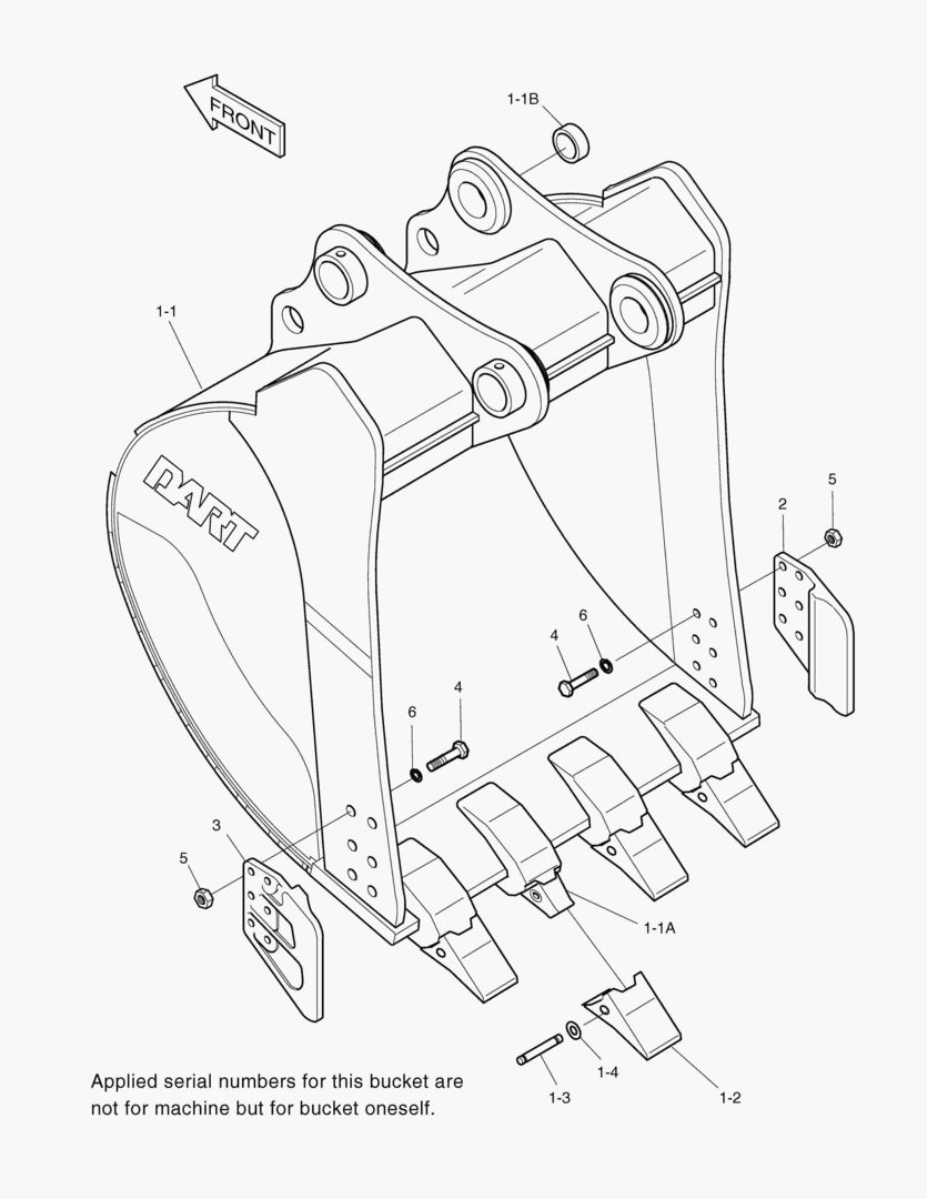 5500 BUCKET-1.73mВі(48`)-SIDE PIN