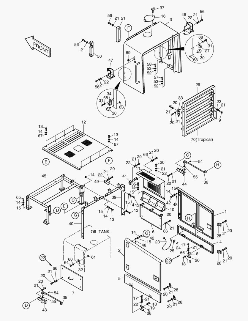 КРЫШКА ДВИГАТЕЛЯ