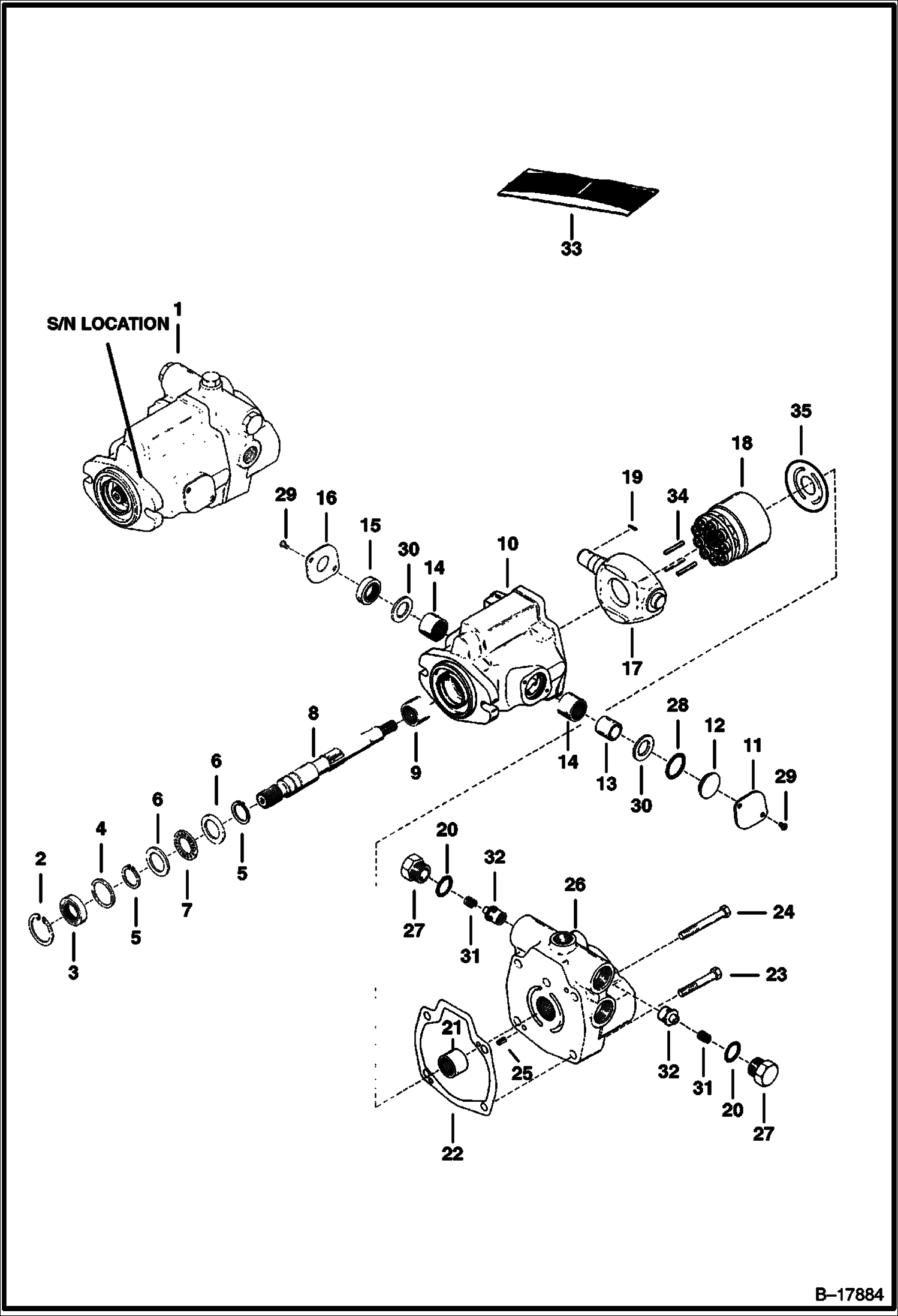 ГИДРОСТАТИЧЕСКИЙ НАСОС (ТОРЕЦ ШЕСТЕРЕННОГО НАСОСА) (СЕРИЙНЫЙ НОМЕР 561711932 И НИЖЕ, СЕРИЙНЫЙ НОМЕР 562011283 И НИЖЕ)