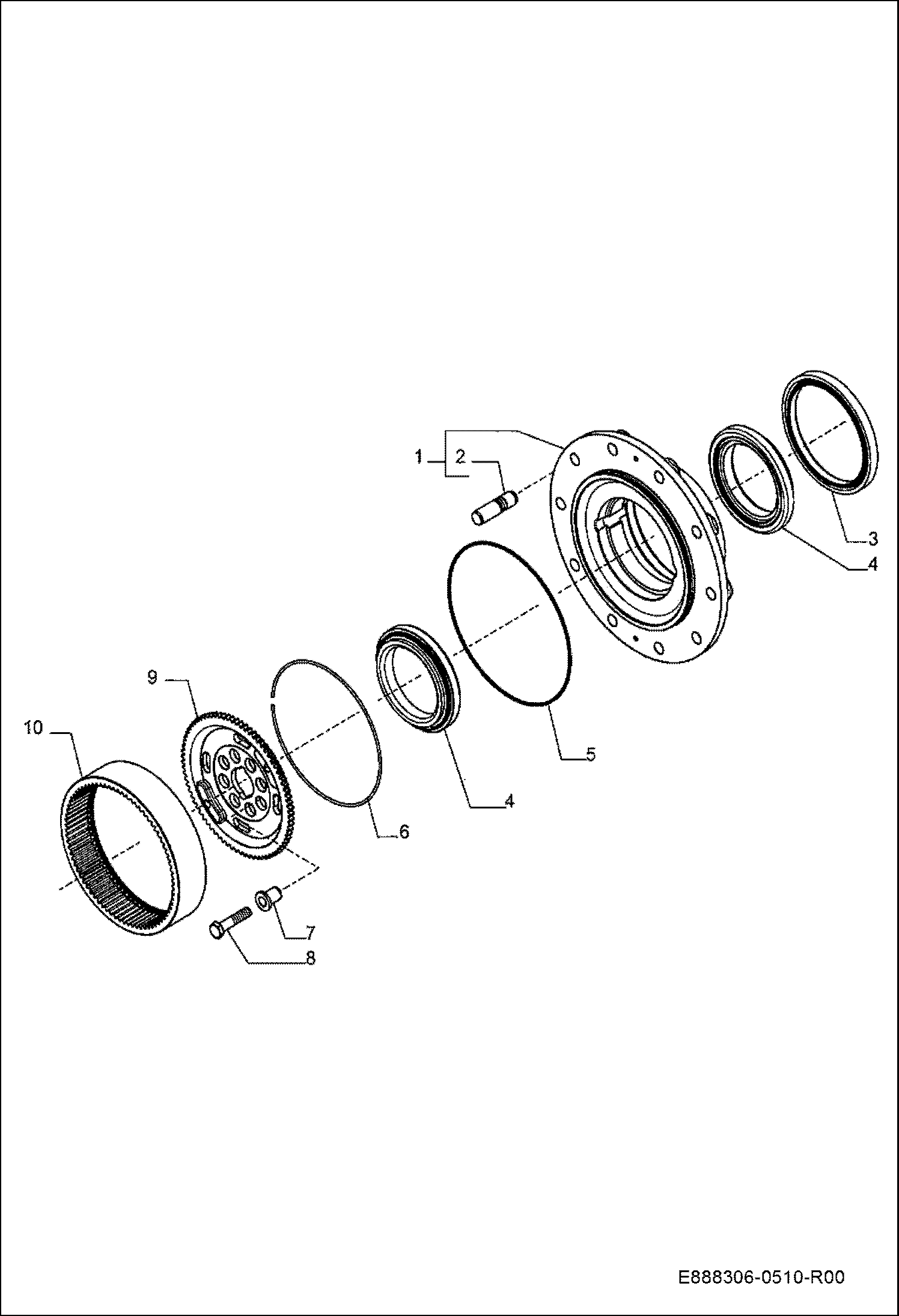 ПЕРЕДНИЙ МОСТ - ФЛАНЕЦ КРЕПЛЕНИЯ КОЛЕСА