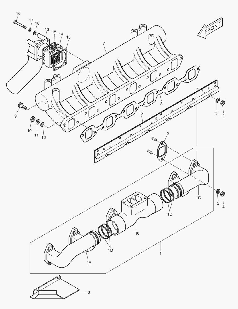 024 INTAKE & EXHAUST MANIFOLD
