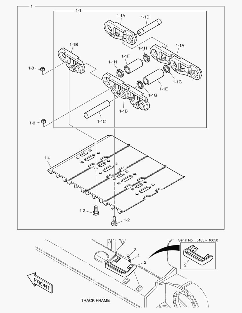 6321 TRACK SHOE ASS`Y - 800G [5183~]