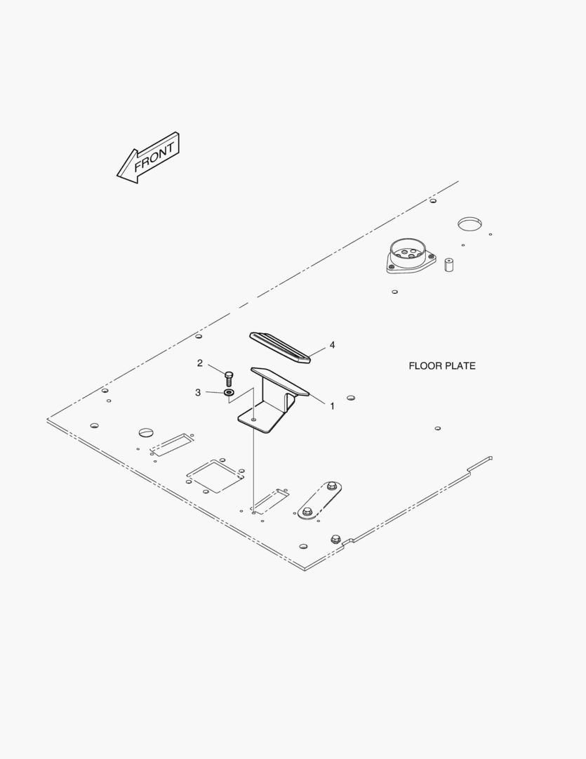 ПОДСТАВКА ДЛЯ НОГ - ЛЕВОСТОРОННИЙ