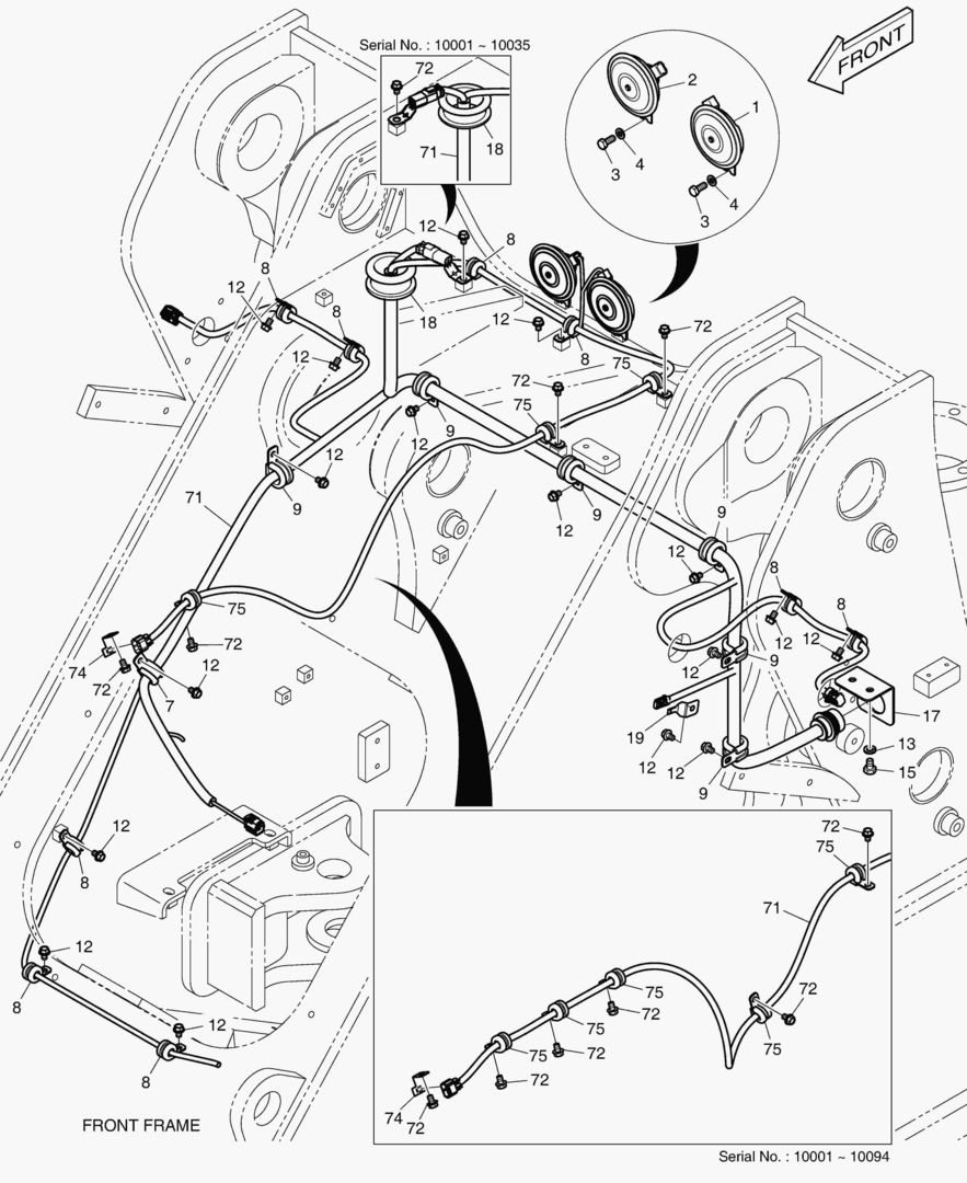 1650 ELECTRIC PARTS - FRONT [10001~10142]