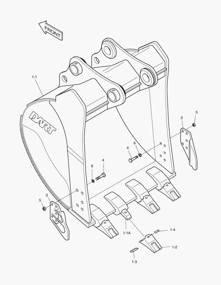 Спецтехника 6520 BUCKET-0.67гЋҐ(36`)-VERTICAL PIN - главное фото
