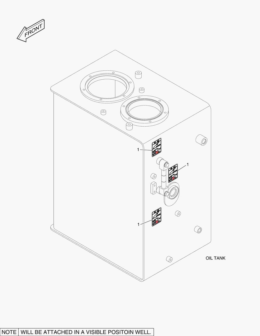5380 DECAL - OIL CHECK (STANDARD TEMPERATURE)