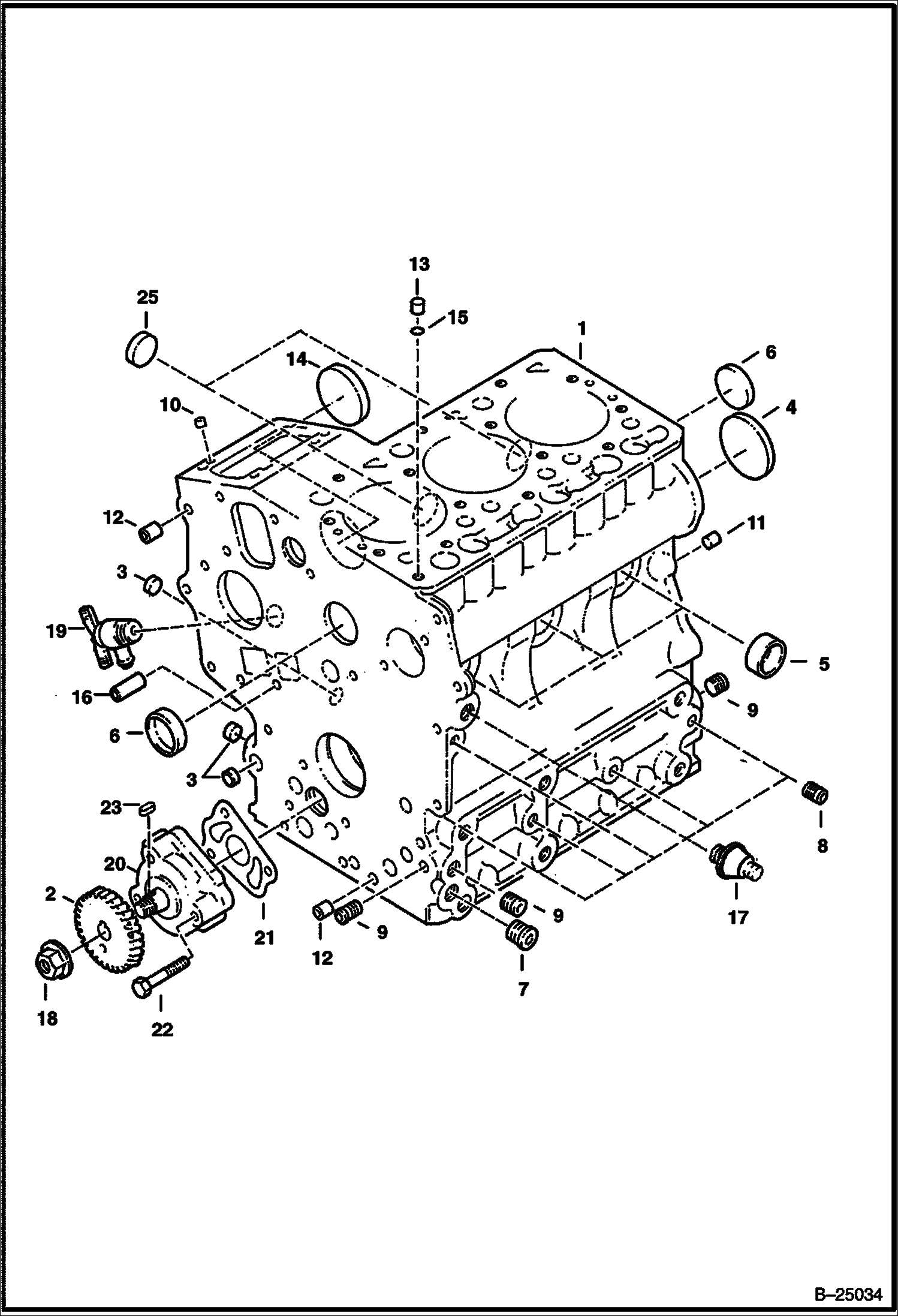 КРИВОШИПНАЯ КОРОБКА (KUBOTA D722-E2B-BC-3) (TIER II REPLACEMENT)