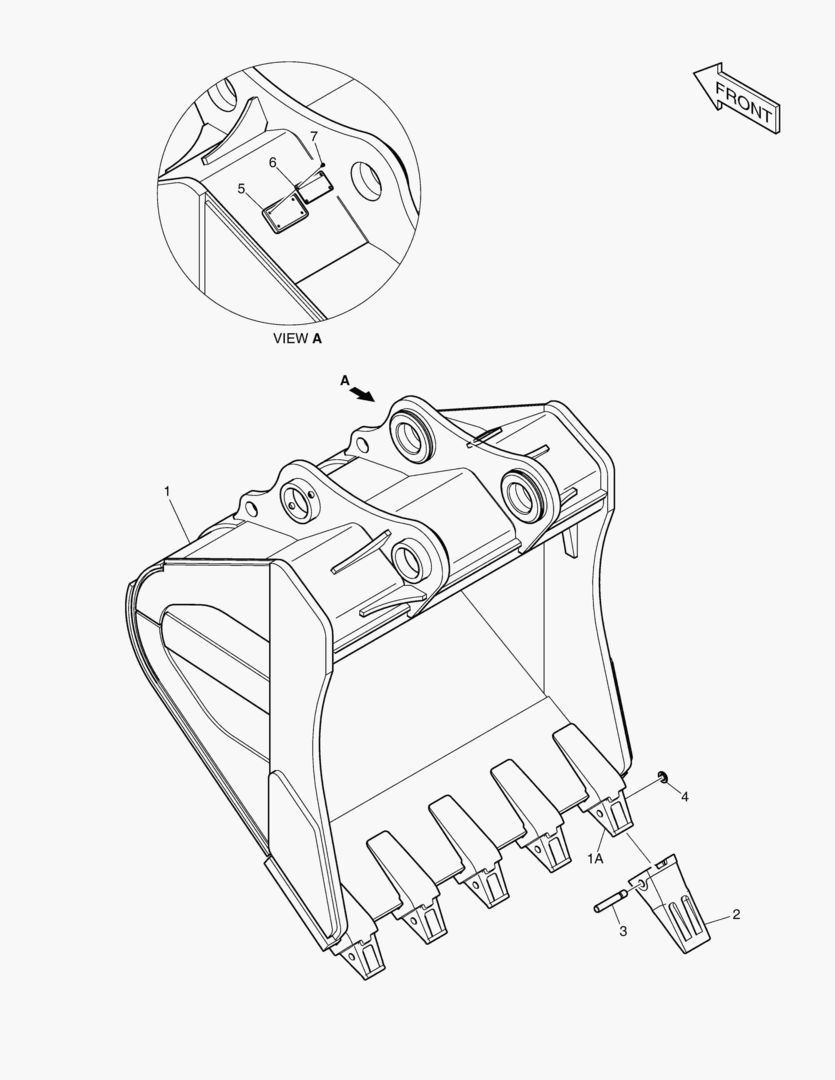 Схема 6470 ROCK BUCKET ASS`Y 1.71mВі - HEAVY DUTY