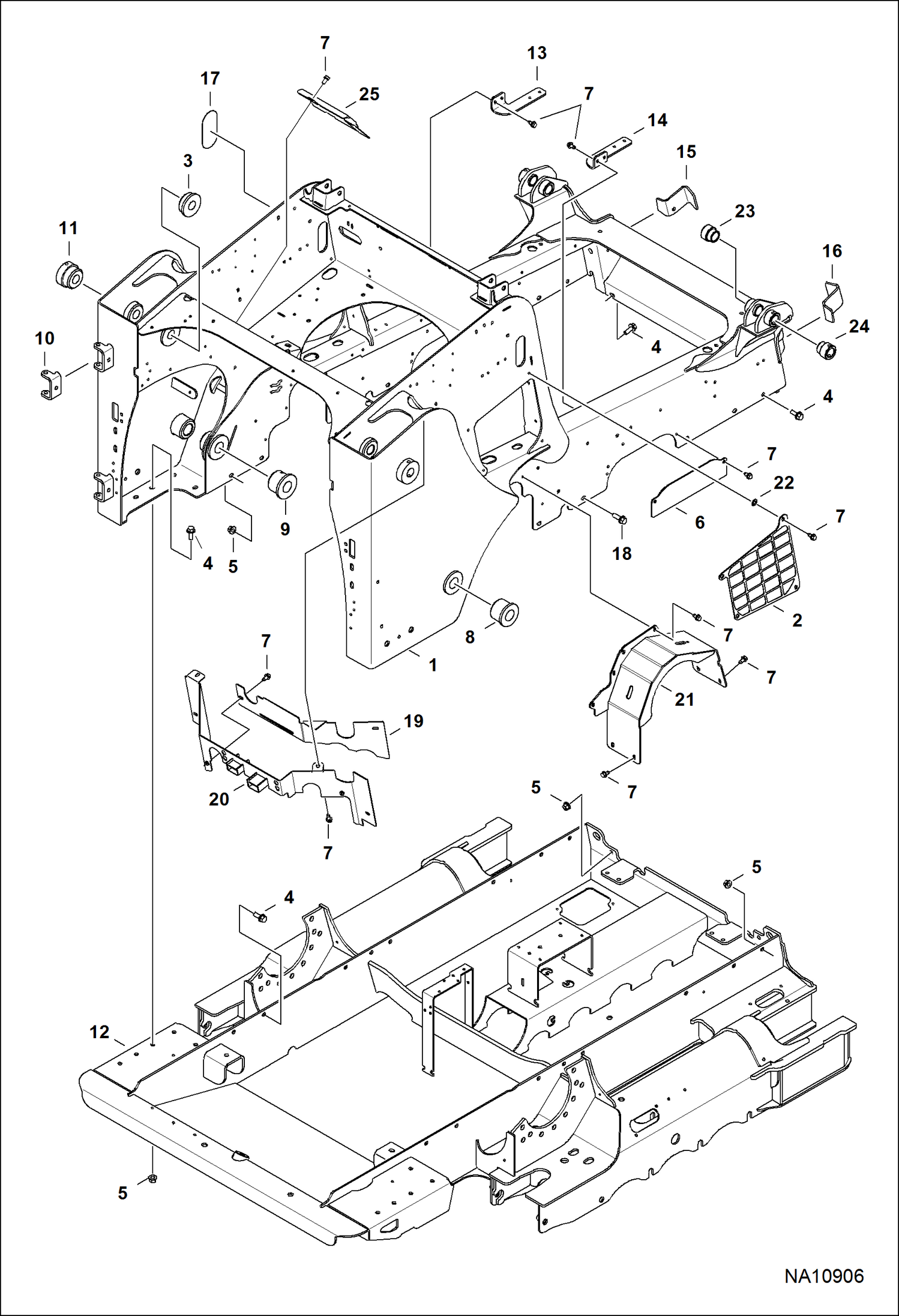 РАМА ШАССИ (СЕРИЙНЫЙ НОМЕР A3NR15599 - A3NR17286)