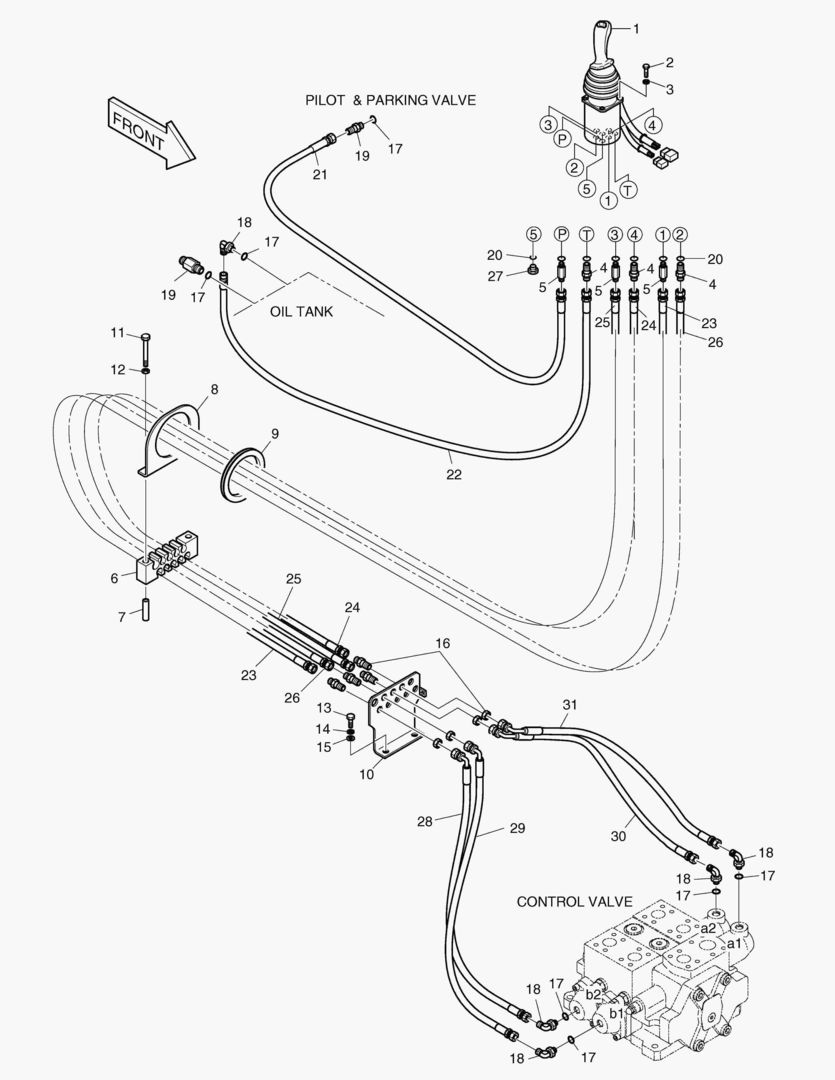 ТРУБОПРОВОД СЕРВОУПРАВЛЕНИЯ-2 КАТУШКИ