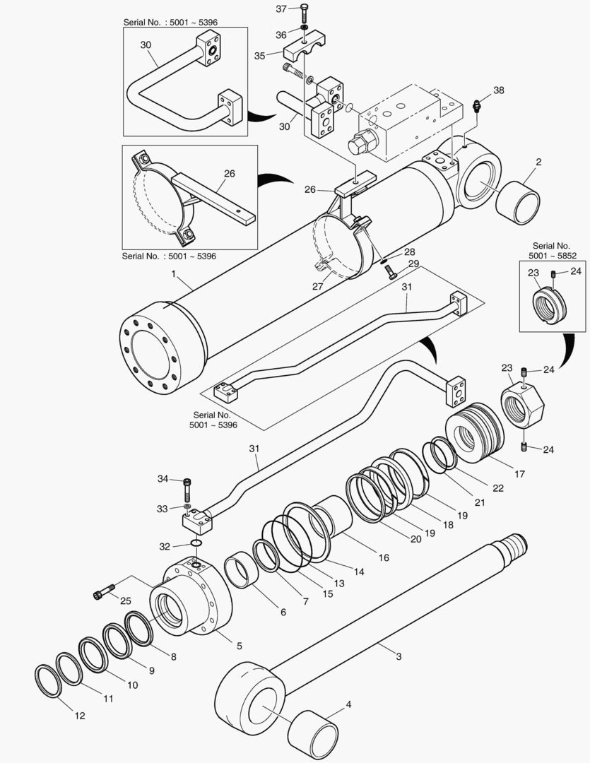 Спецтехника 4490 BOOM CYLINDER - L.H. (LOCK VALVE) [5001~5867] - главное фото