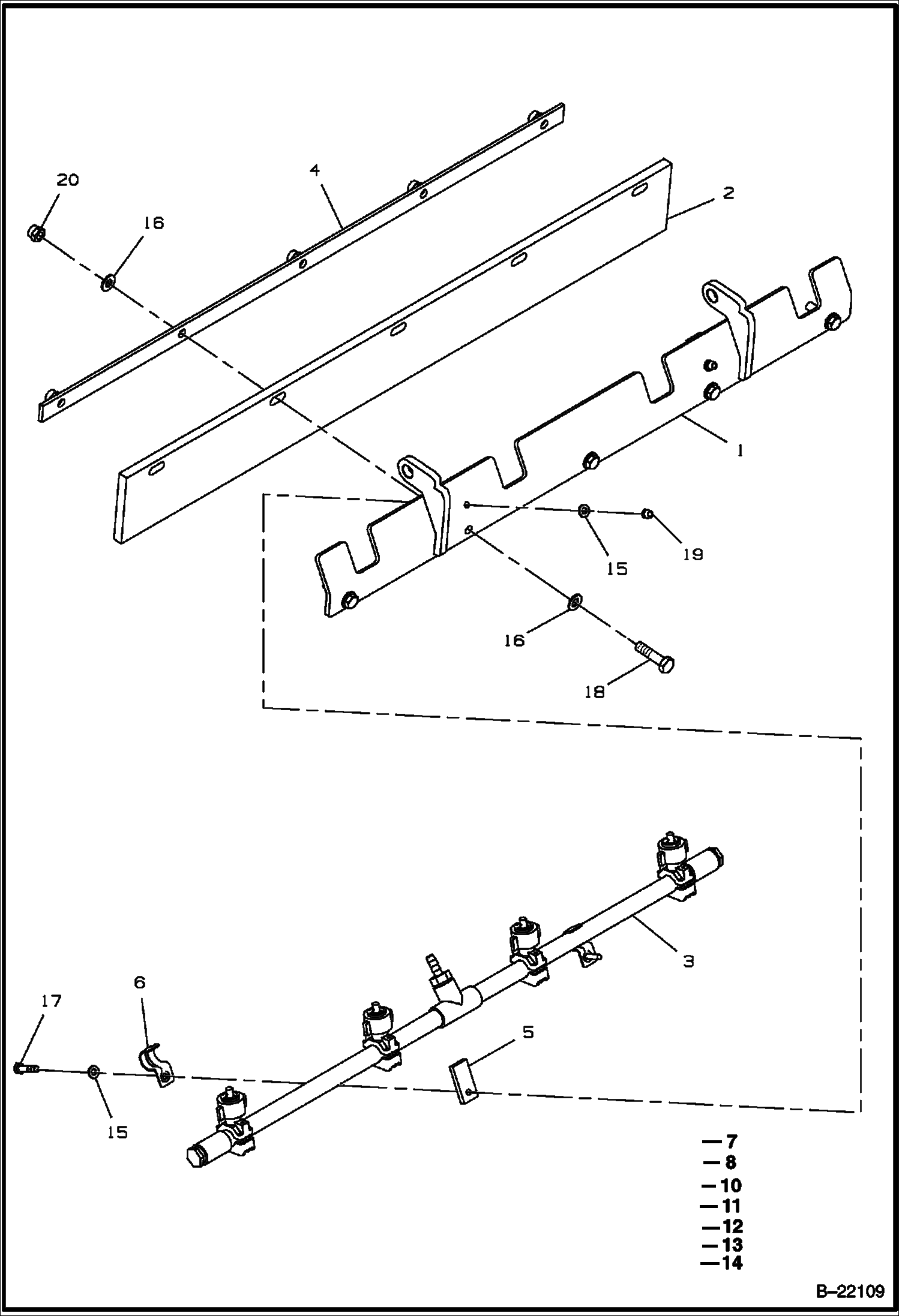 CКРЕБОК СИСТЕМЫ РАСПЫЛЕНИЯ В СБОРЕ (ОПЦИЯ)