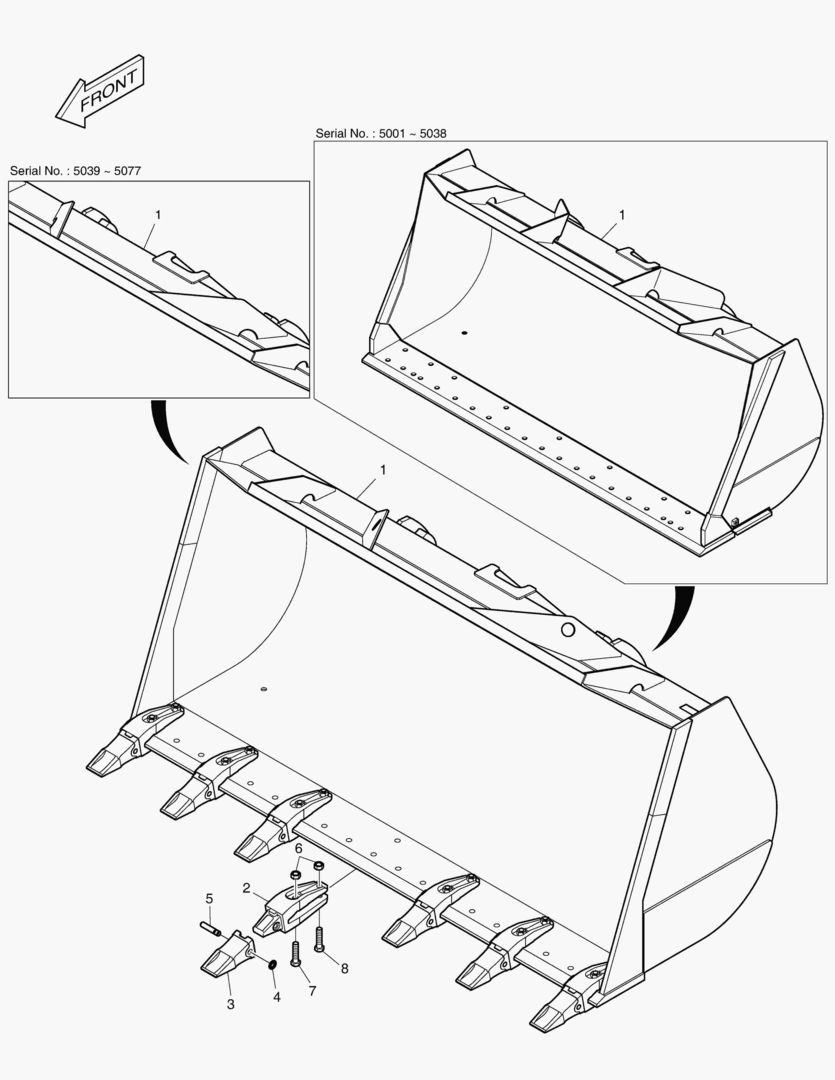 5410 BUCKET-3.7гЋҐ - TOOTH