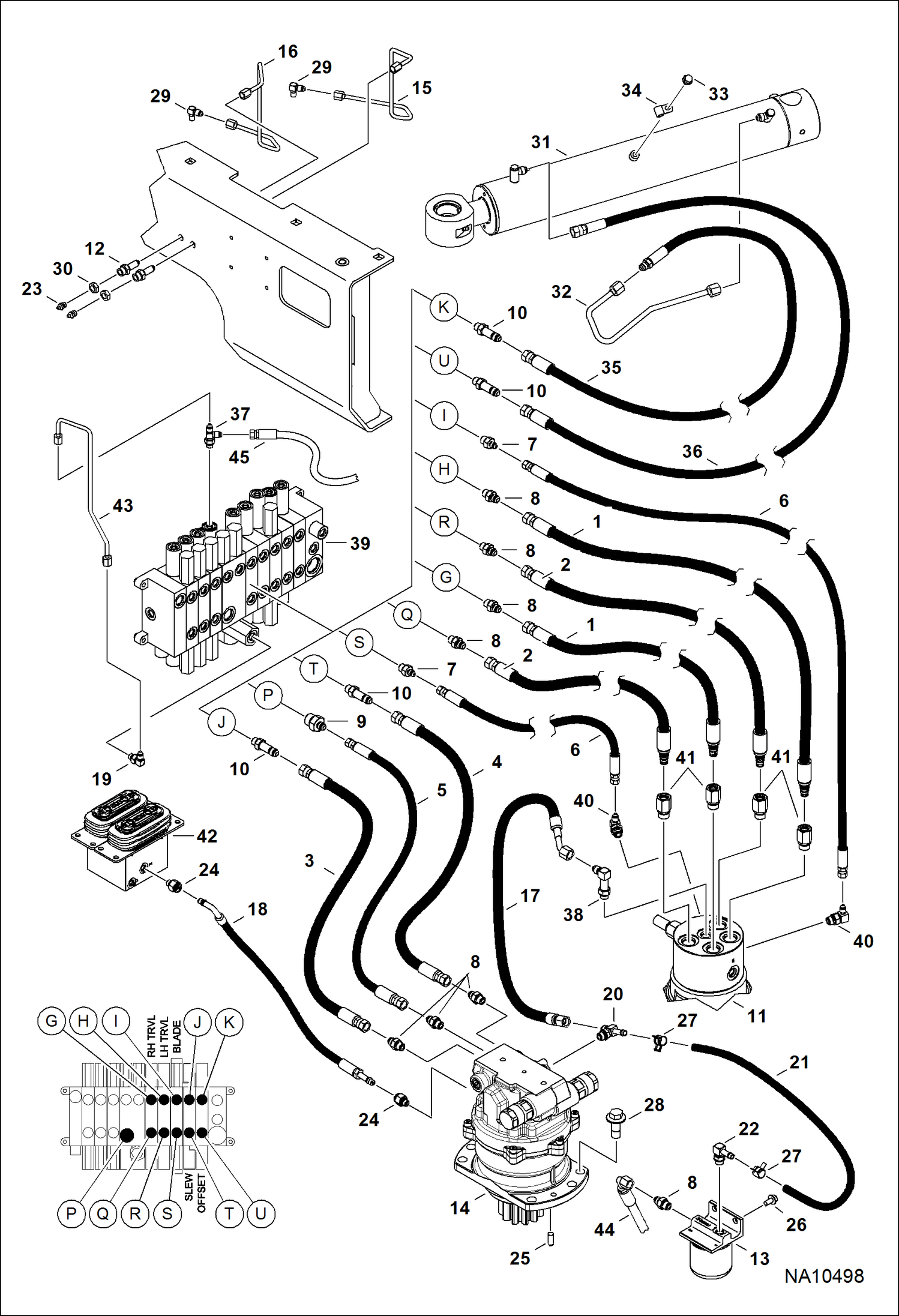 ПОВОРОТ)(ПРИВОД ПОВОРОТНОГО МЕХАНИЗМА БЕЗ ТАЙМЕРА КЛАПАНА)