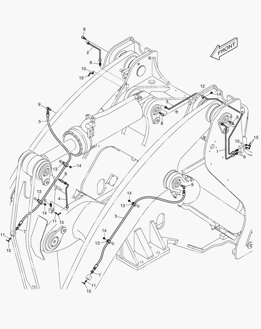 ПЕРЕДНИЙ ТРУБОПРОВОД СМАЗОЧНОЙ СИСТЕМЫ