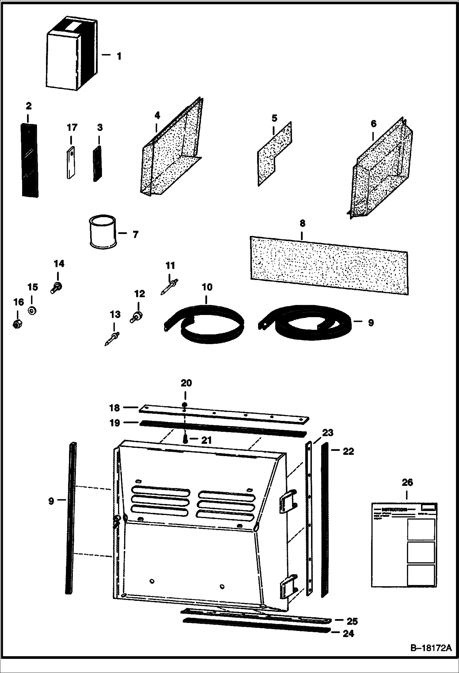 Схема КОМПЛЕКТ СТЕКОЛ (СЕРИЙНЫЙ НОМЕР 20001 И ВЫШЕ)