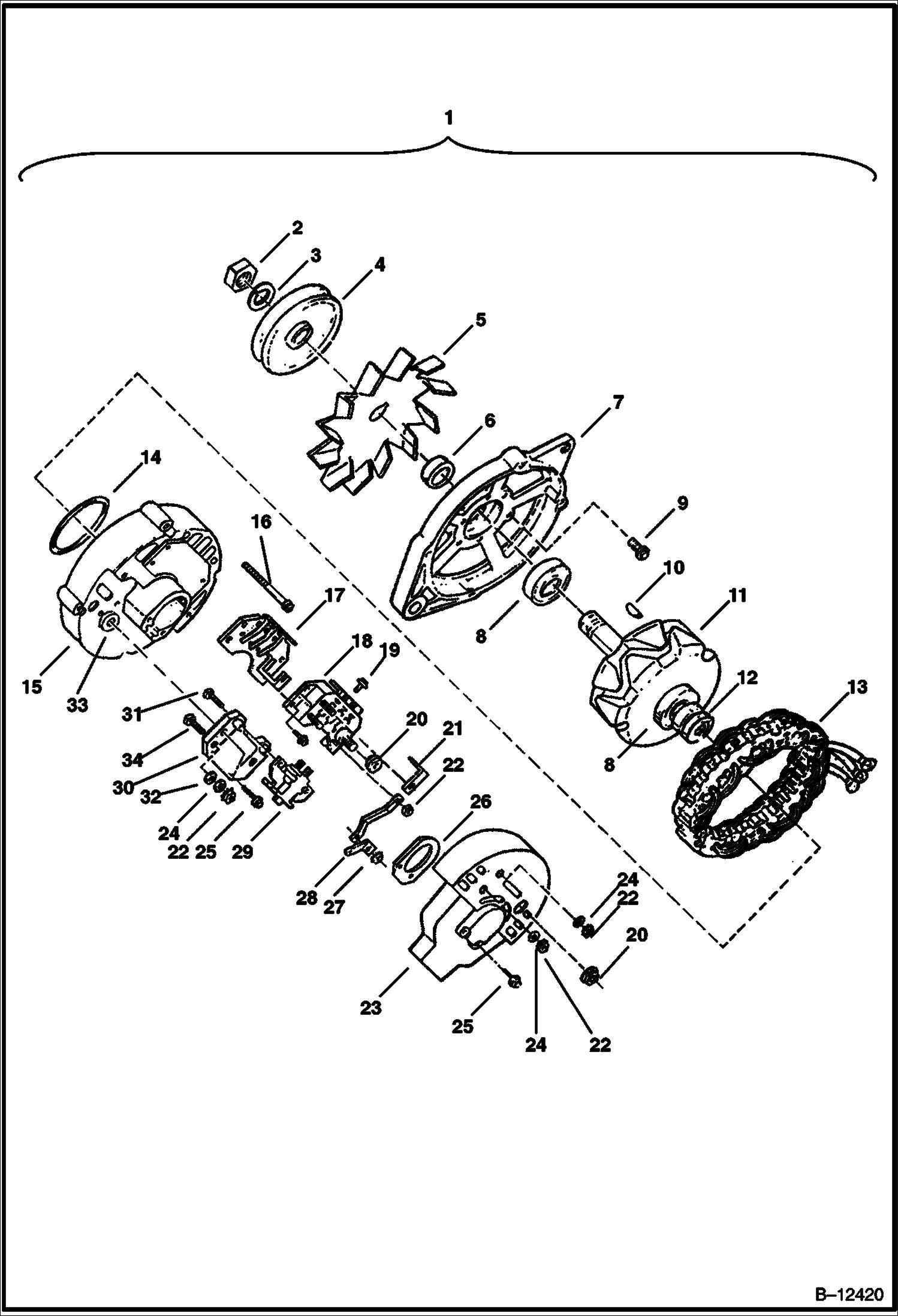 ГЕНЕРАТОР ПЕРЕМЕННОГО ТОКА PRESTOLITE 8EA2013NA