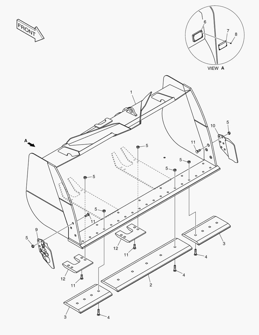 5300 BUCKET-3.2гЋҐ - CUTTING EDGE(WC,MH)