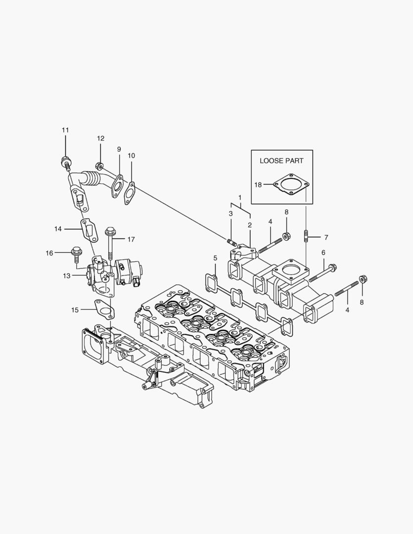 Спецтехника 016 EXHAUST MANIFOLD
