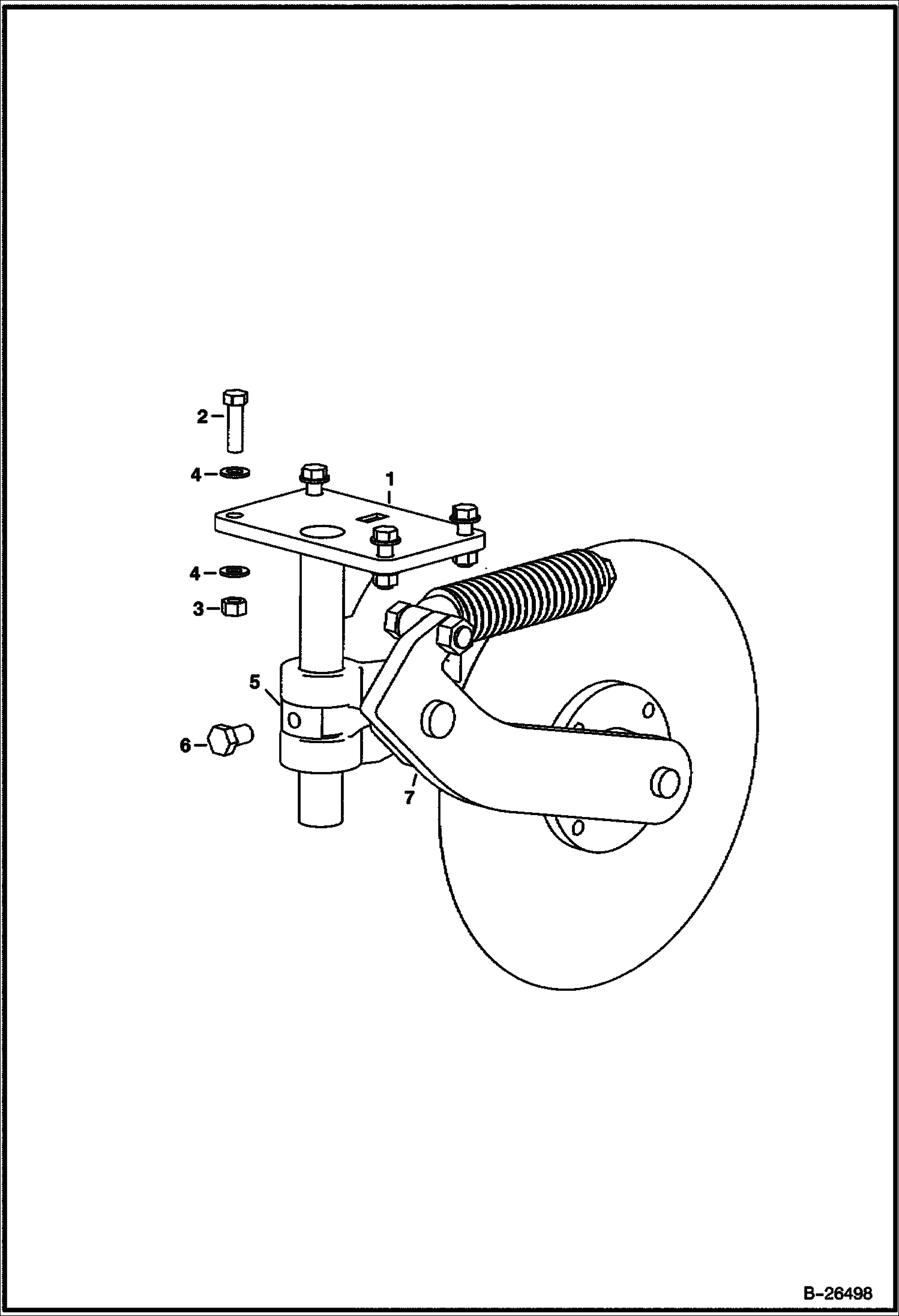 МЕХАНИЗМ ДЛЯ УСТАНОВКИ ЛОВУШКИ ДЛЯ ГРЯЗИ ДИСКОВЫЙ НОЖ И КРОНШТЕЙН В СБОРЕ