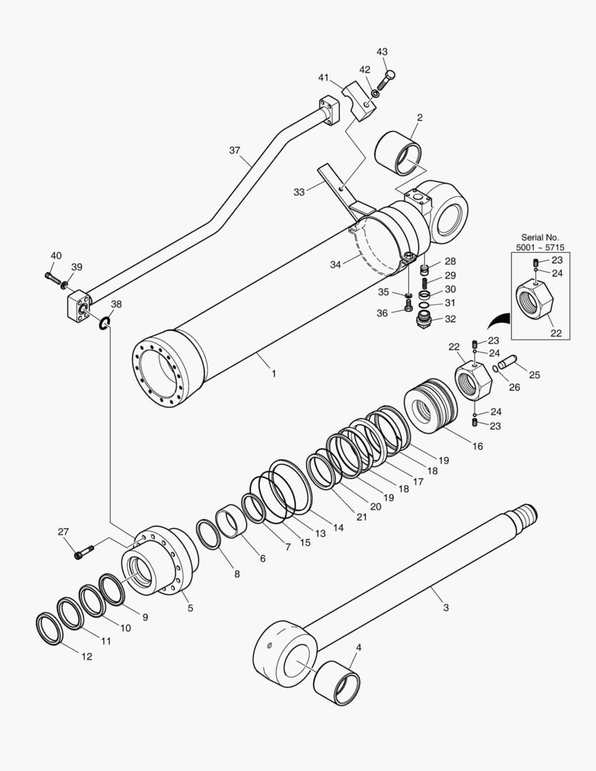 4250 ARM CYLINDER [5001~5915]