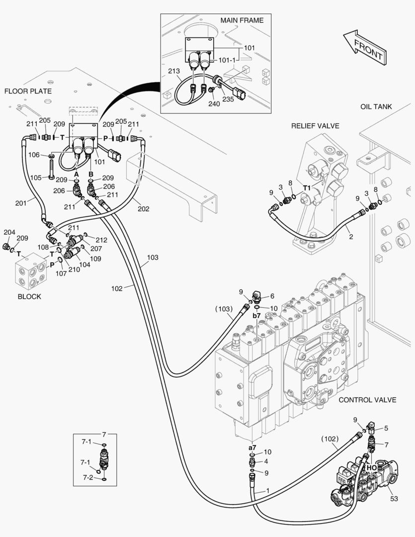 ТРУБОПРОВОД СЕРВОУПРАВЛЕНИЯ - 2 ПУТИ