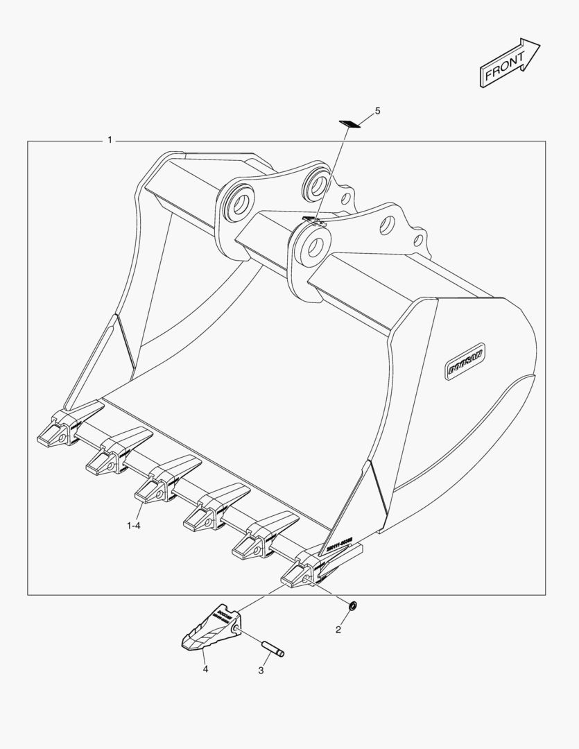 7220 BUCKET ASSВґY - 2.32mВі - H CLASS