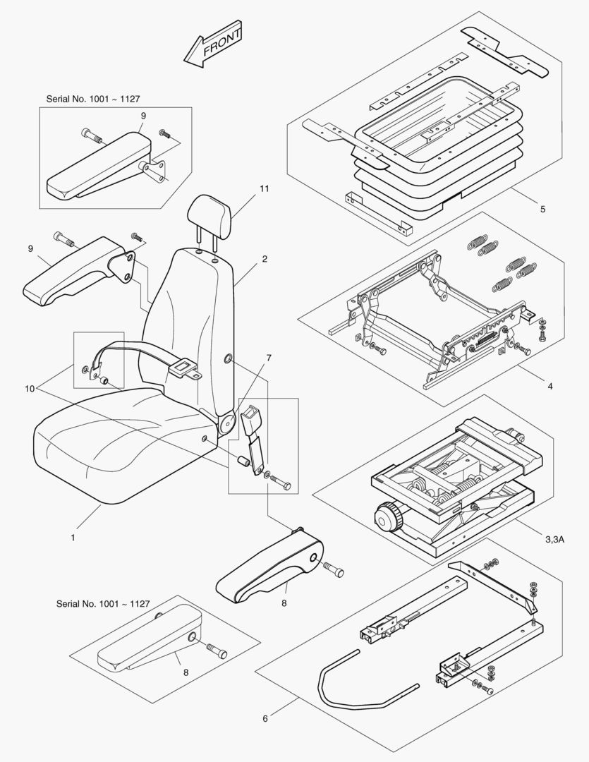 1560 SEAT-EXCEPT EUROPE & U.S.A