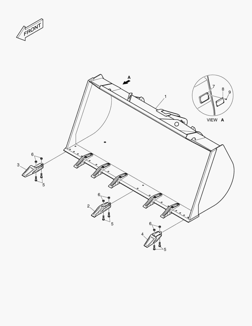 5110 BUCKET-2.2mВі TOOTH
