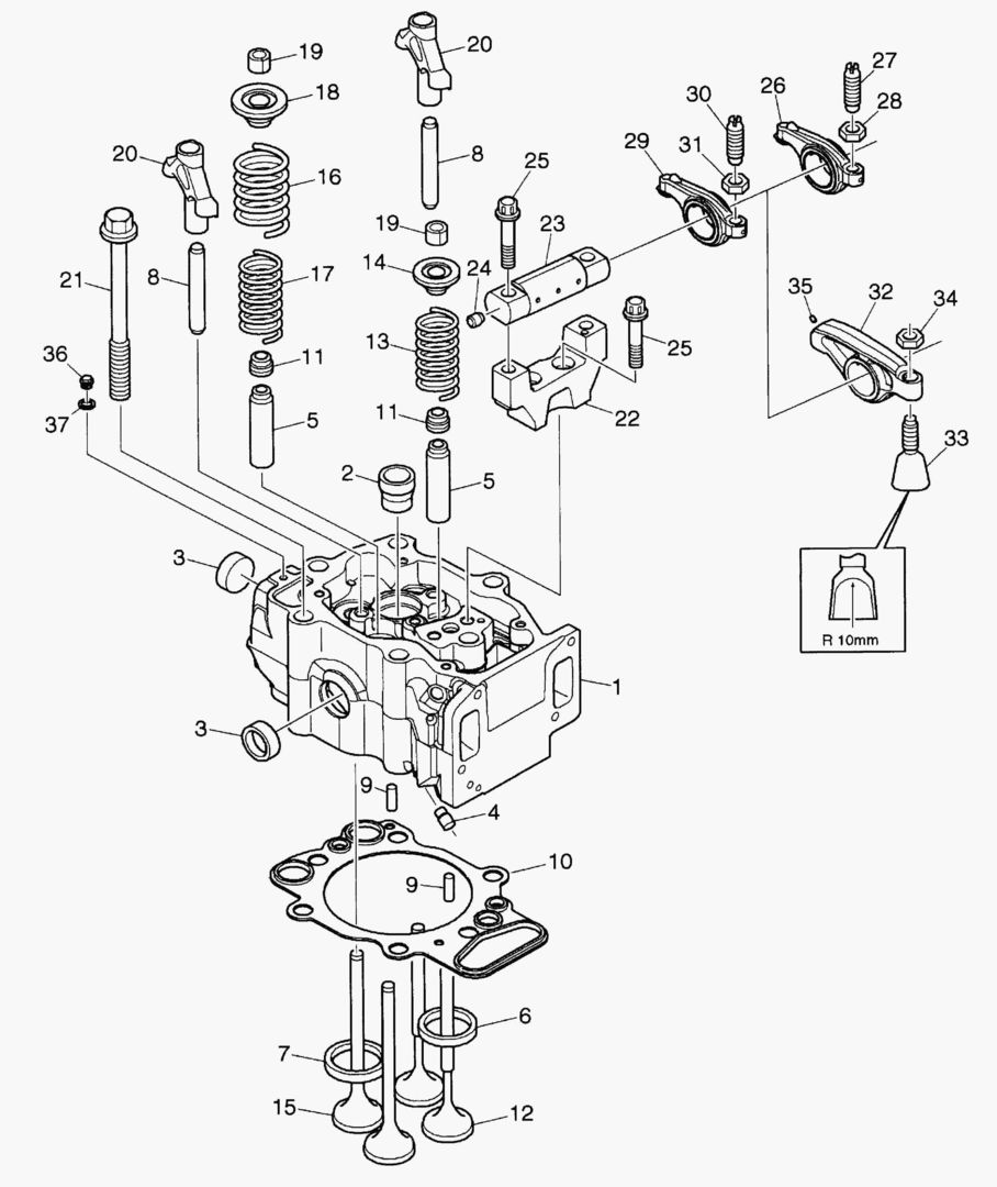 G010-14 CYLINDER HEAD