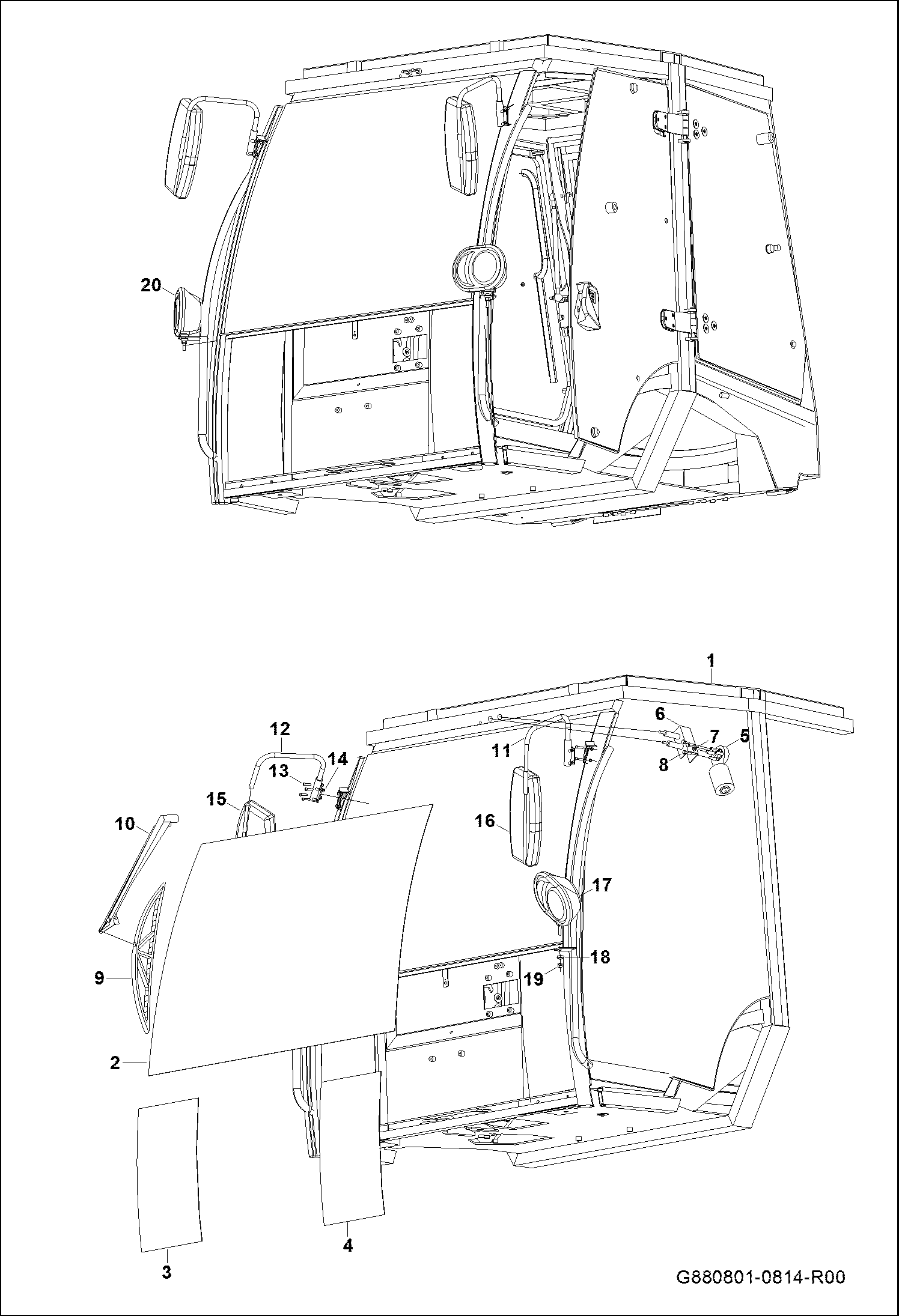 ПЕРЕДНЯЯ ЧАСТЬ КАБИНЫ В СБОРЕ