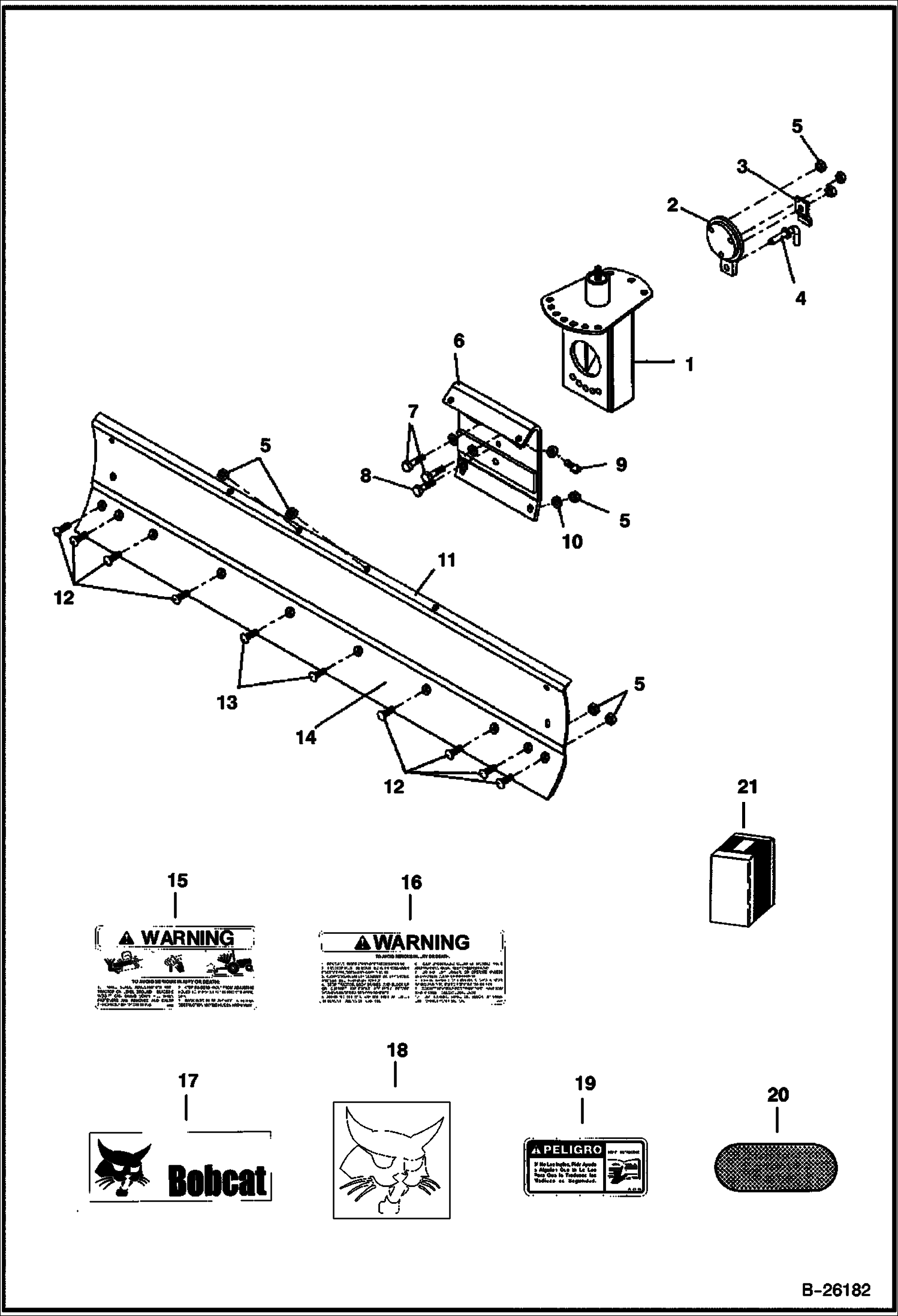 ПОВОРОТНЫЙ ОТВАЛ (ОТВАЛ В СБОРЕ) (3AB84HD A1G1)