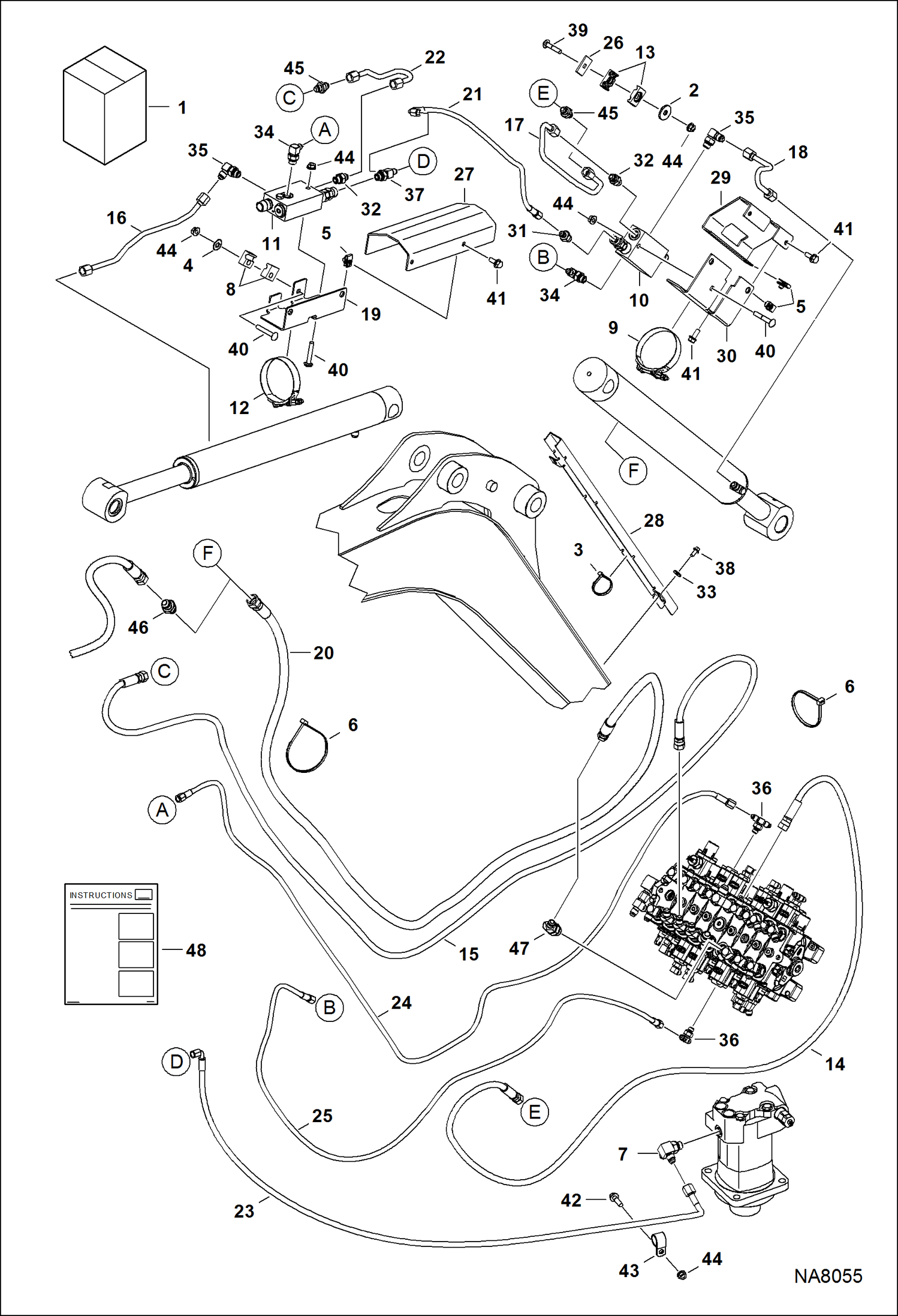 Схема УСТРОЙСТВО УДЕРЖАНИЯ НАГРУЗКИ (РЕМКОМПЛЕКТ РУКОЯТИ)