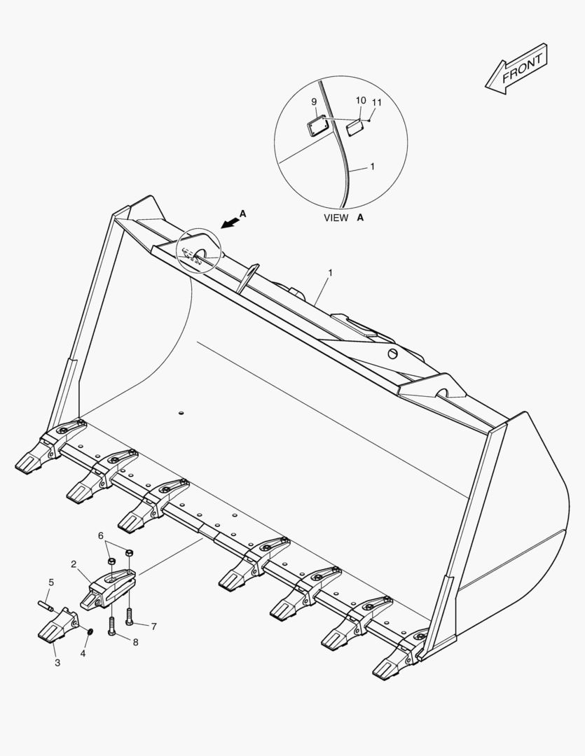 5500 BUCKET - 4.5гЋҐ - TOOTH(WC)