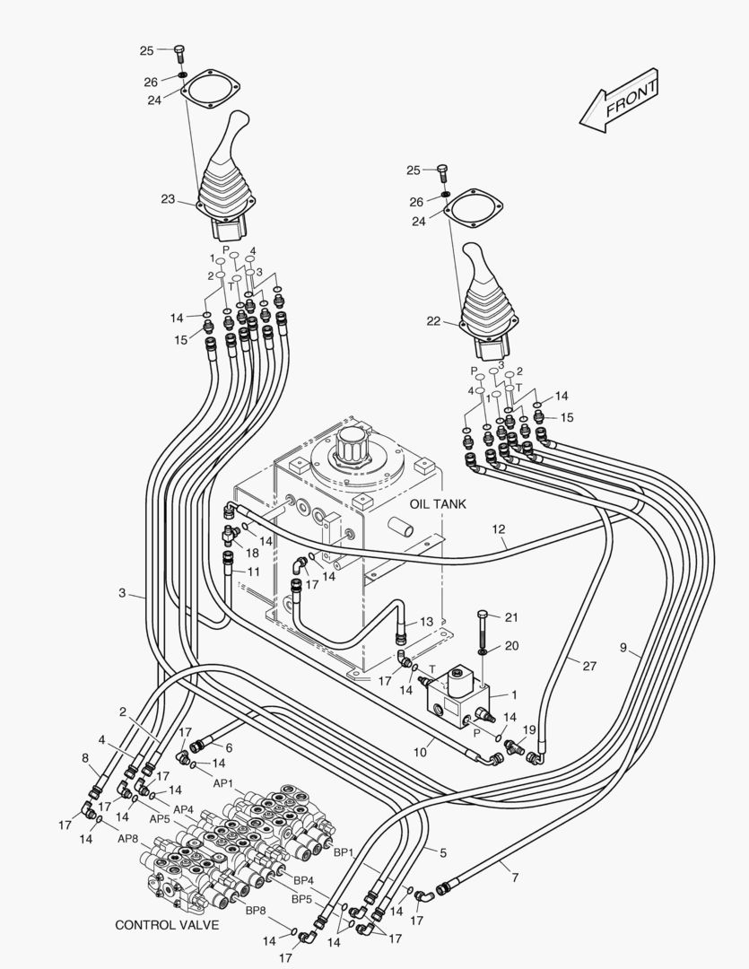 ТРУБОПРОВОД СЕРВОУПРАВЛЕНИЯ