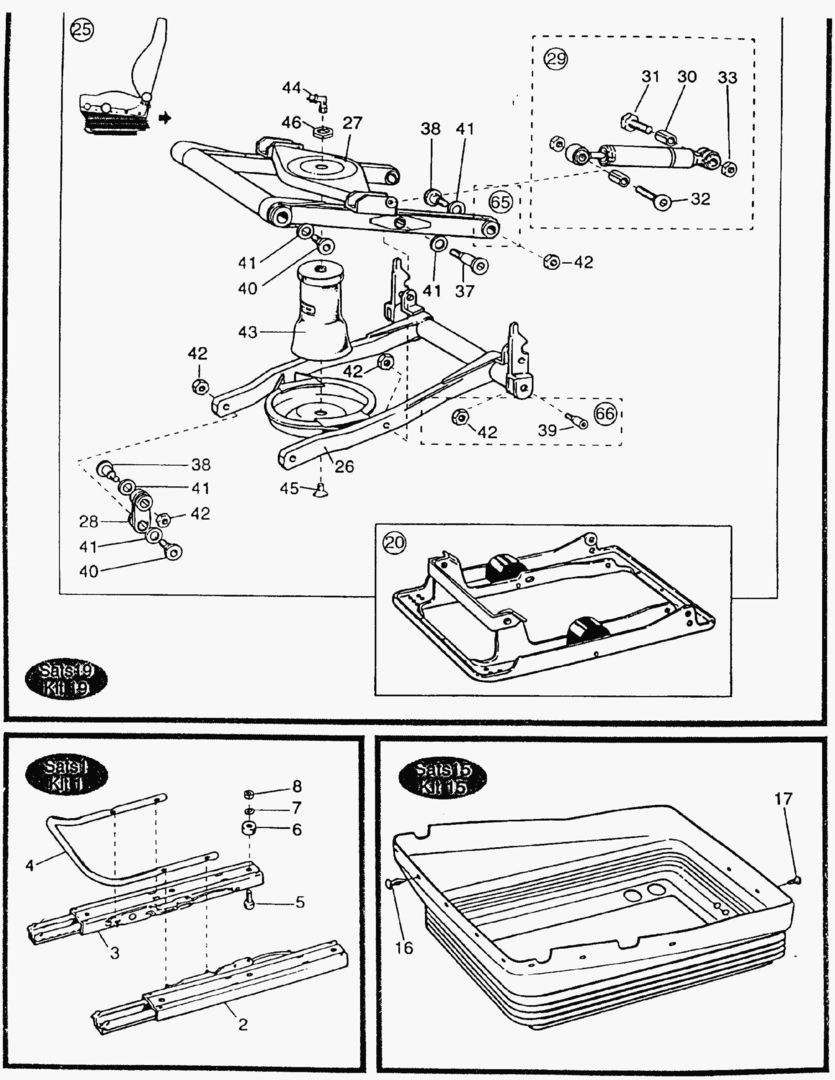 Схема G320-4 DRIVER`S SEAT [710002~710555]