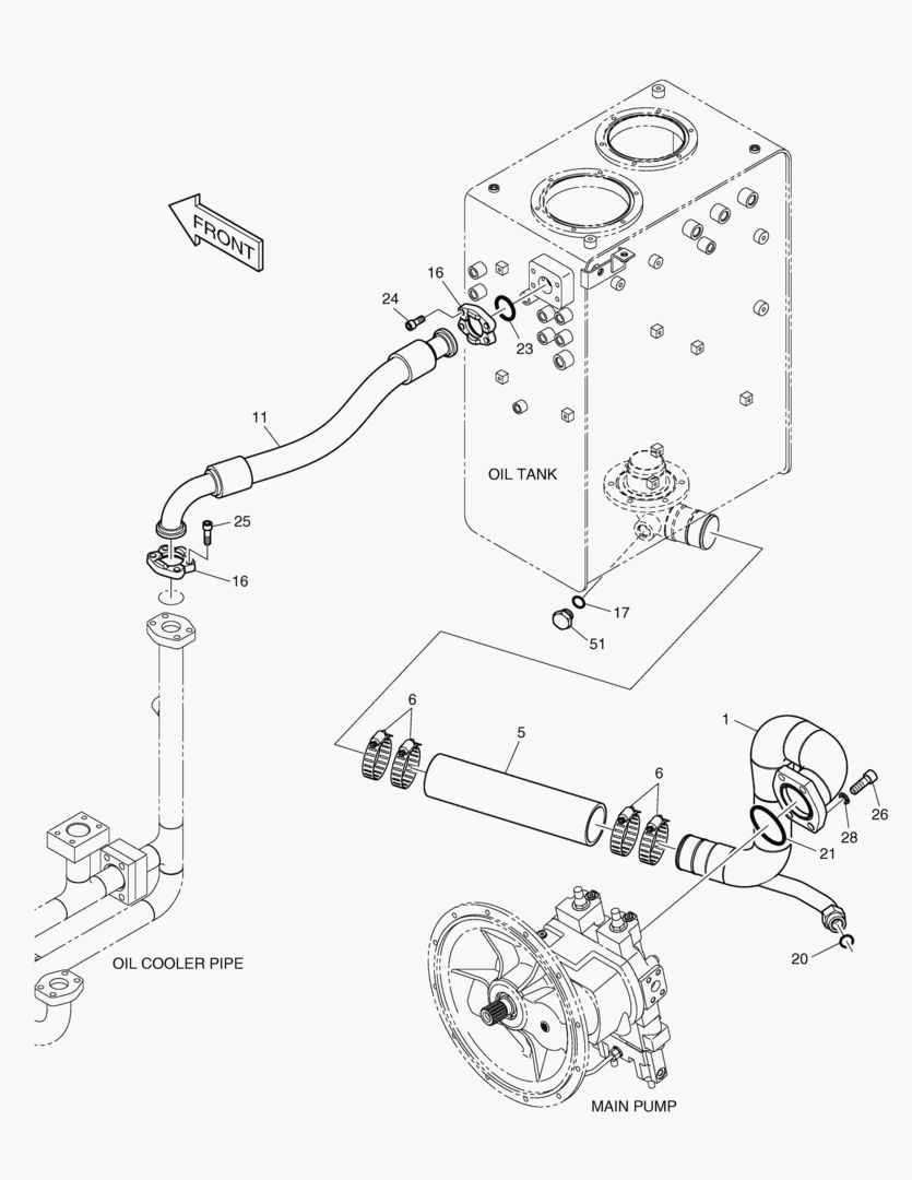 ТУБОПРОВОД МАСЛЯНОГО РАДИАТОРА(1)