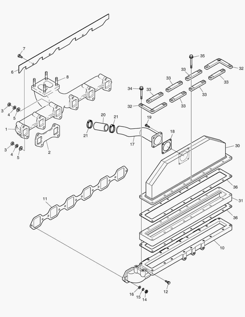 013 INTAKE & EXHAUST MANIFOLD