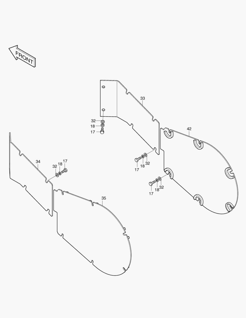 КРЫШКА ТРУБОПРОВОДА ХОДА