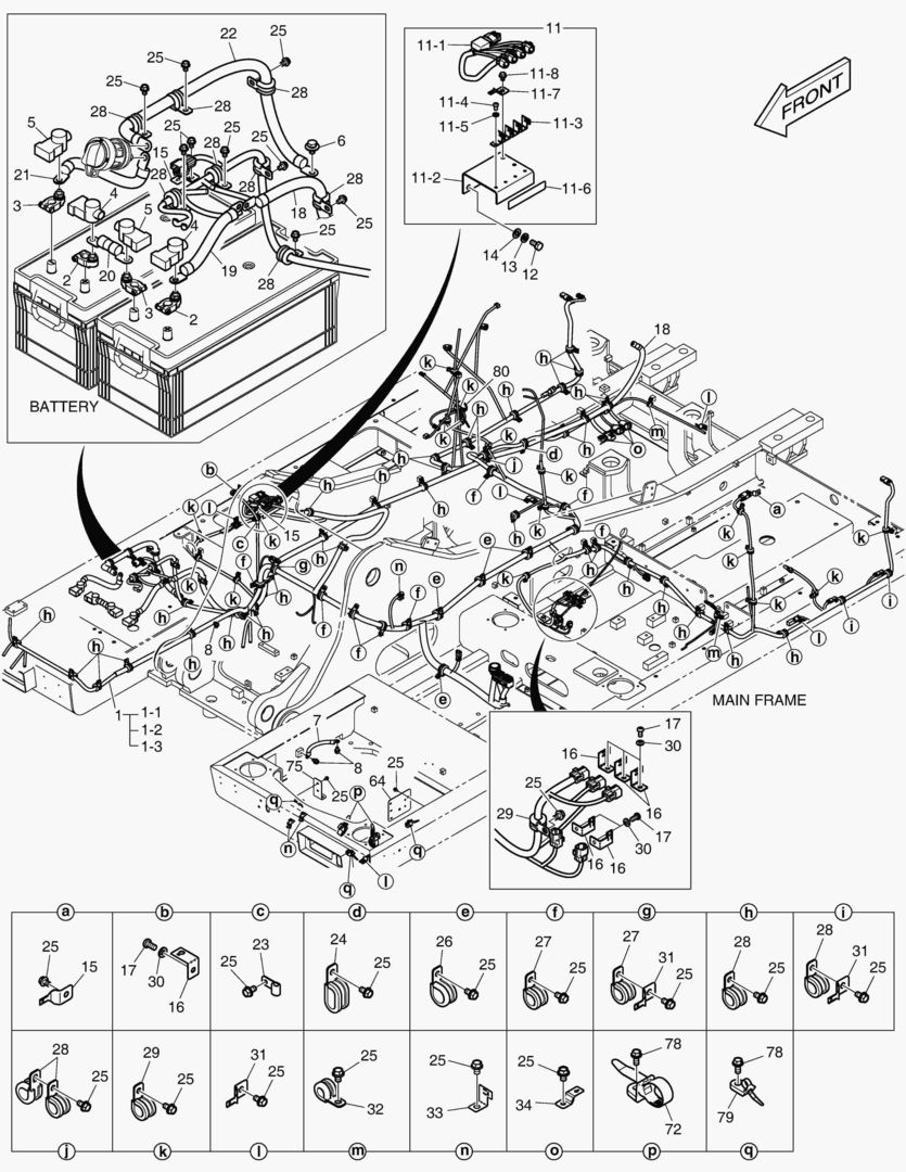 7950 ELECTRIC WIRING - ROPS [5001~5060]