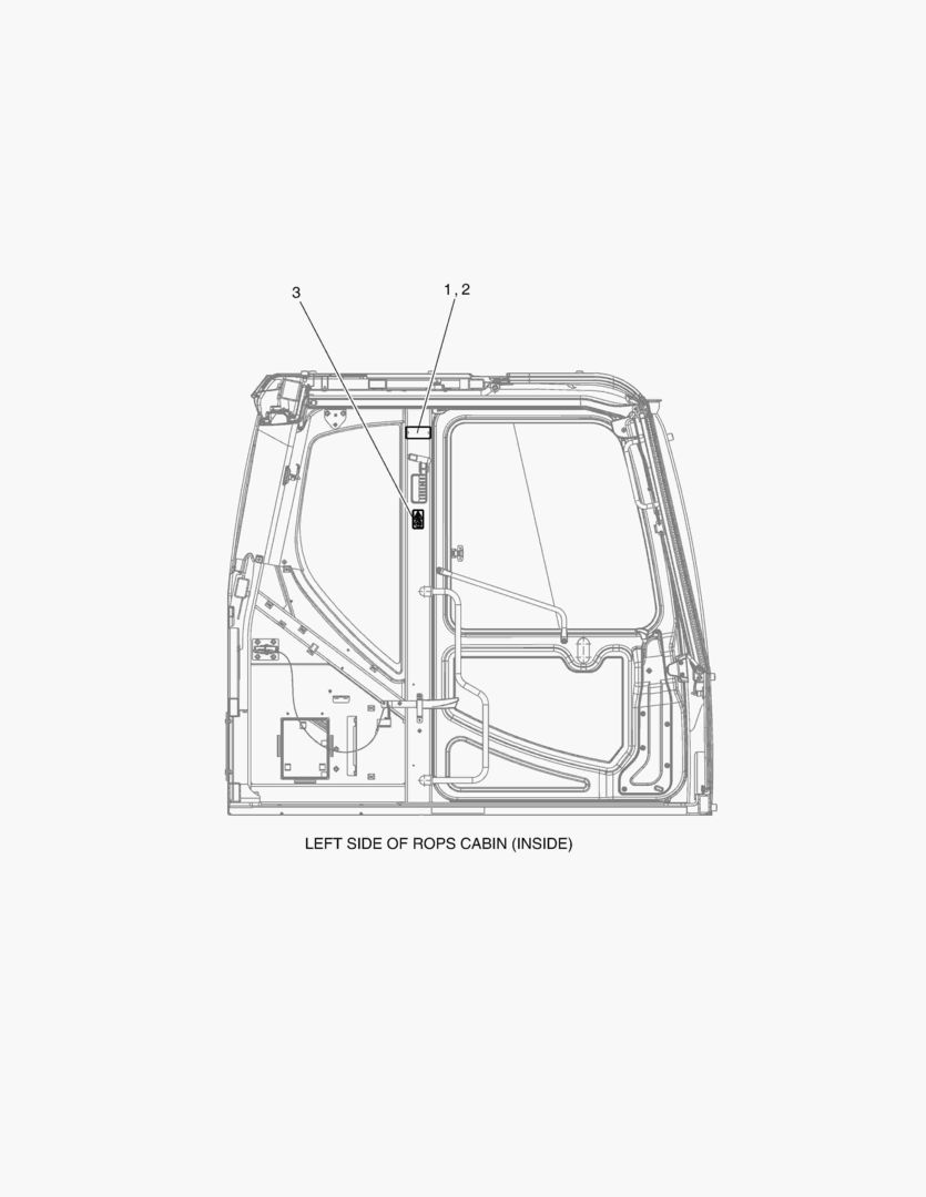 ПРЕДУПРЕЖДАЮЩАЯ ТАБЛИЧКА - СИСТЕМА ЗАЩИТЫ ПРИ ОПРОКИДЫВАНИИ